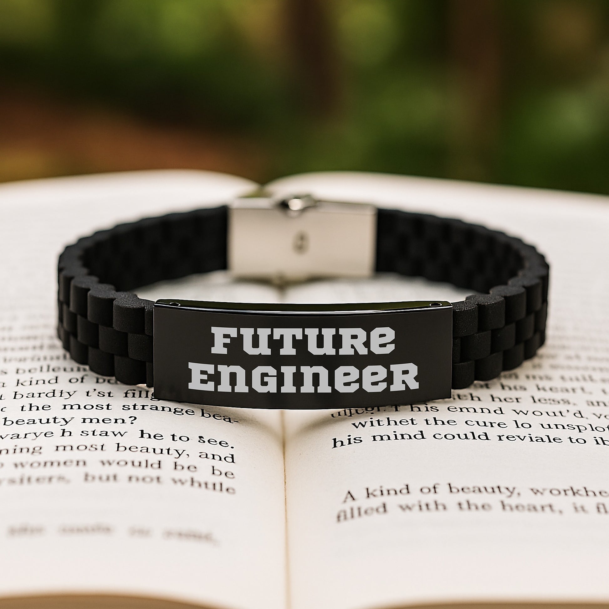 Funny Inspirational Engineer Gifts Future Engineer Glide lock Clasp Bracelet, Gifts from Friends, for Men, Perfect Unique Christmas Unique Gifts - Image 2