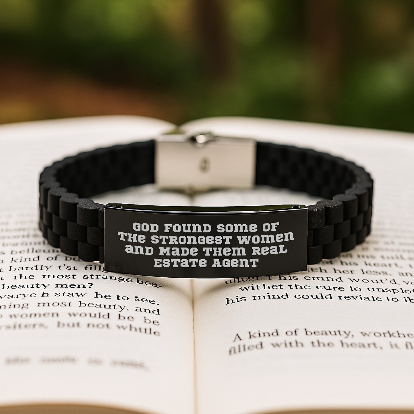 Inspirational Gifts for Real Estate Agents, Funny Quote Glide lock Clasp Bracelet for Men Women Friends Coworkers Family Christmas Unique Presents - Image 2
