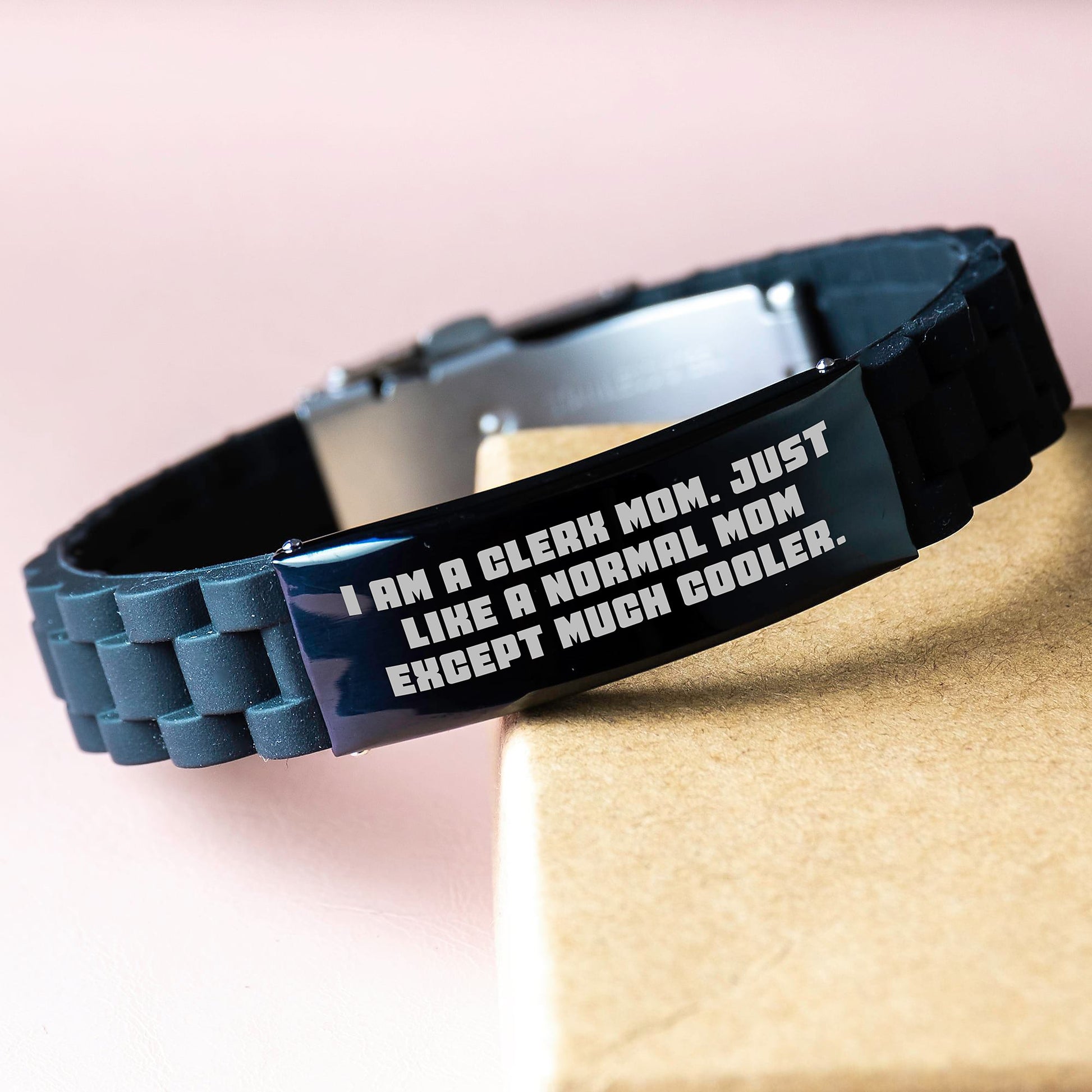 Gifts for Clerk Moms, Glide lock Clasp Bracelet, Funny Quote, Christmas Unique Presents - Image 3