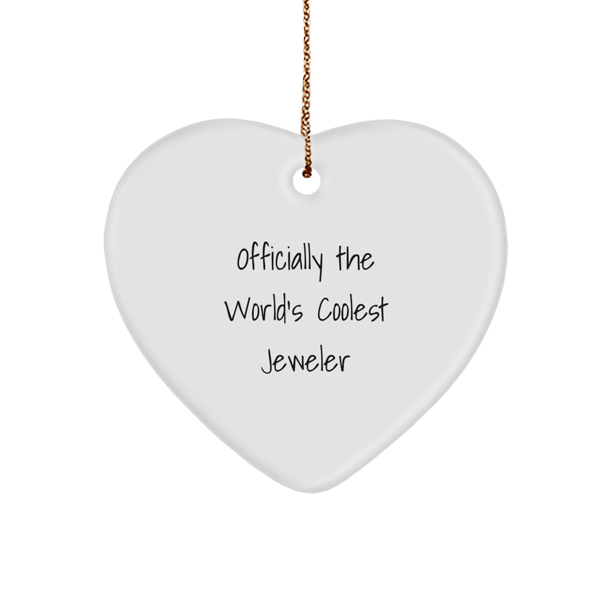 Funny Heart Ornament Gifts from Men to Jeweler Friends for Christmas - Image 1