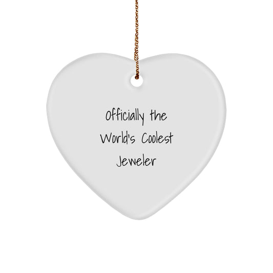 Funny Heart Ornament Gifts from Men to Jeweler Friends for Christmas - Image 1