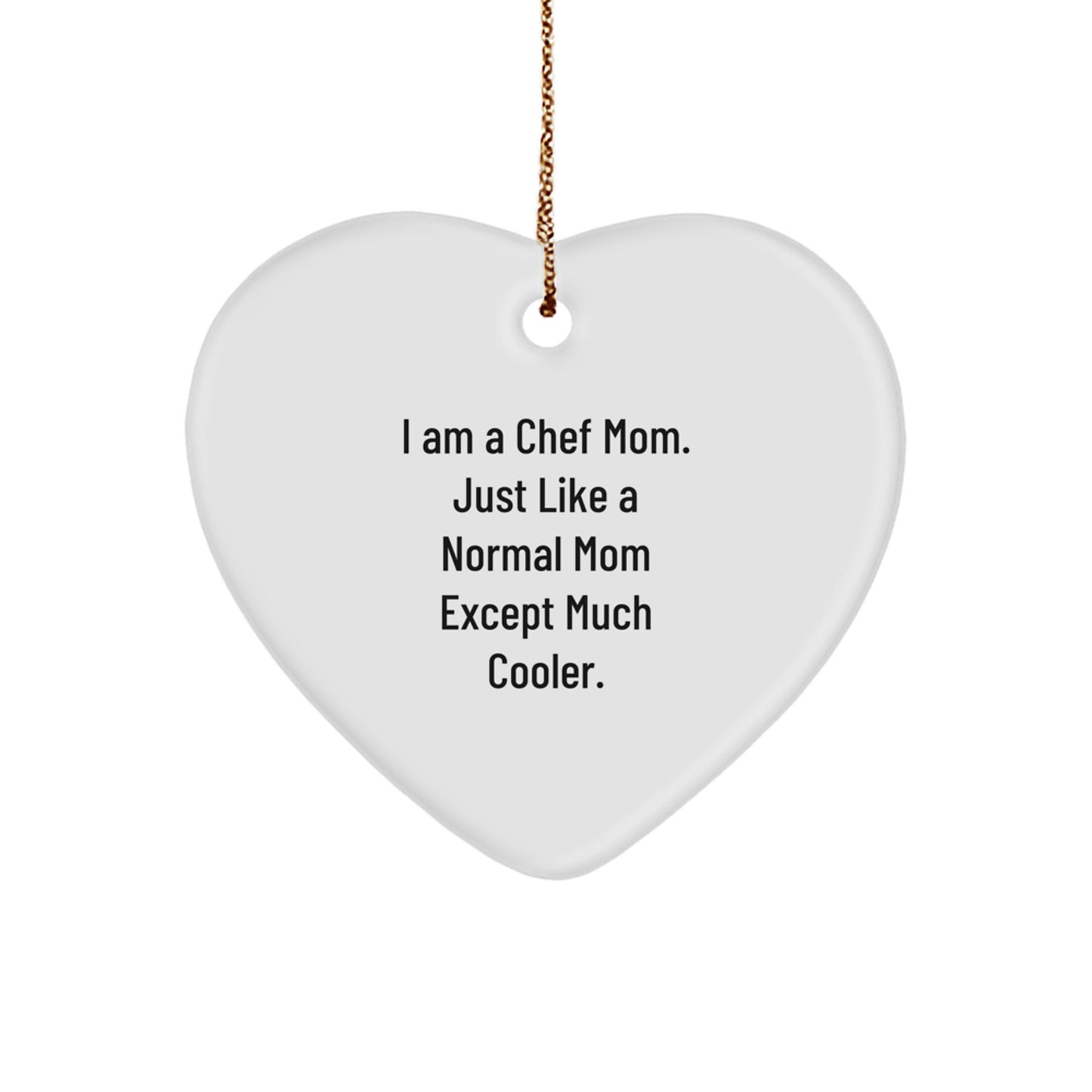 Heartfelt Chef Gifts for Men, Funny Heart Ornament, Christmas Unique Gifts from Friends, Family, or Coworkers to Chef Mom - Image 1