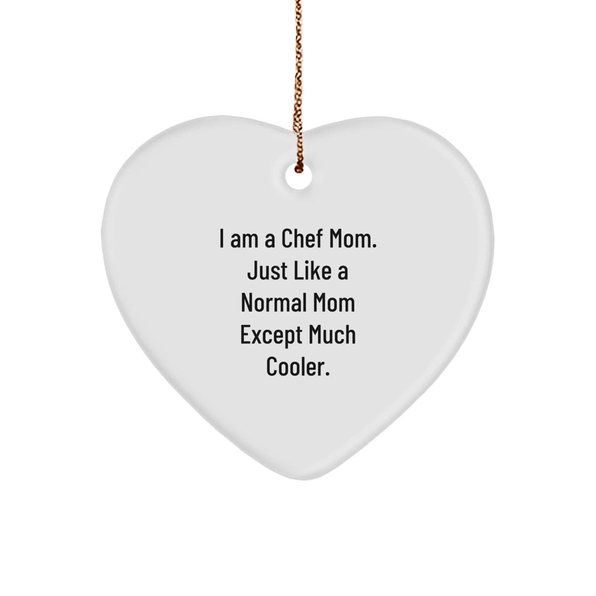 Heartfelt Chef Gifts for Men, Funny Heart Ornament, Christmas Unique Gifts from Friends, Family, or Coworkers to Chef Mom - Image 1