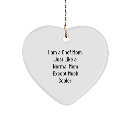 Heartfelt Chef Gifts for Men, Funny Heart Ornament, Christmas Unique Gifts from Friends, Family, or Coworkers to Chef Mom - Image 1