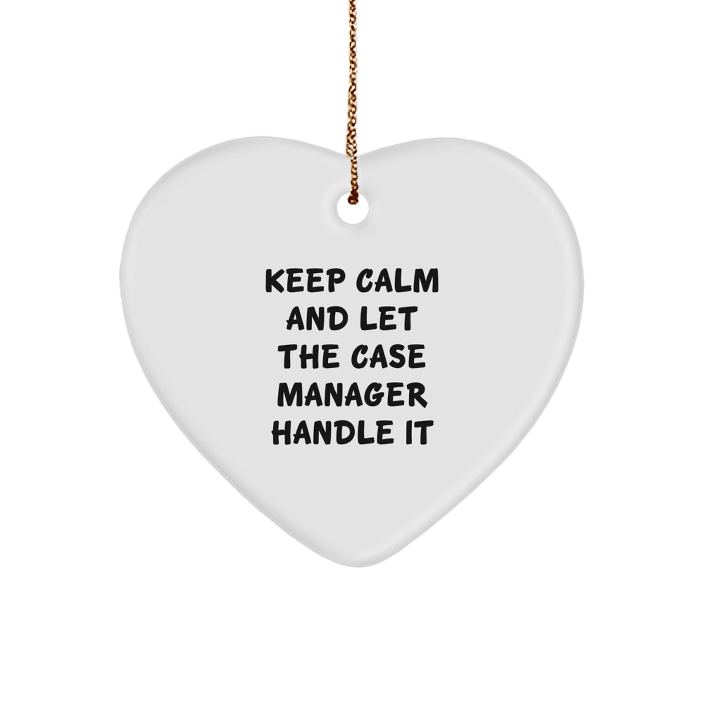 Fun Case Manager Heart Ornament Gifts from Friends or Family for Christmas Inspirational Keepsake - Image 1