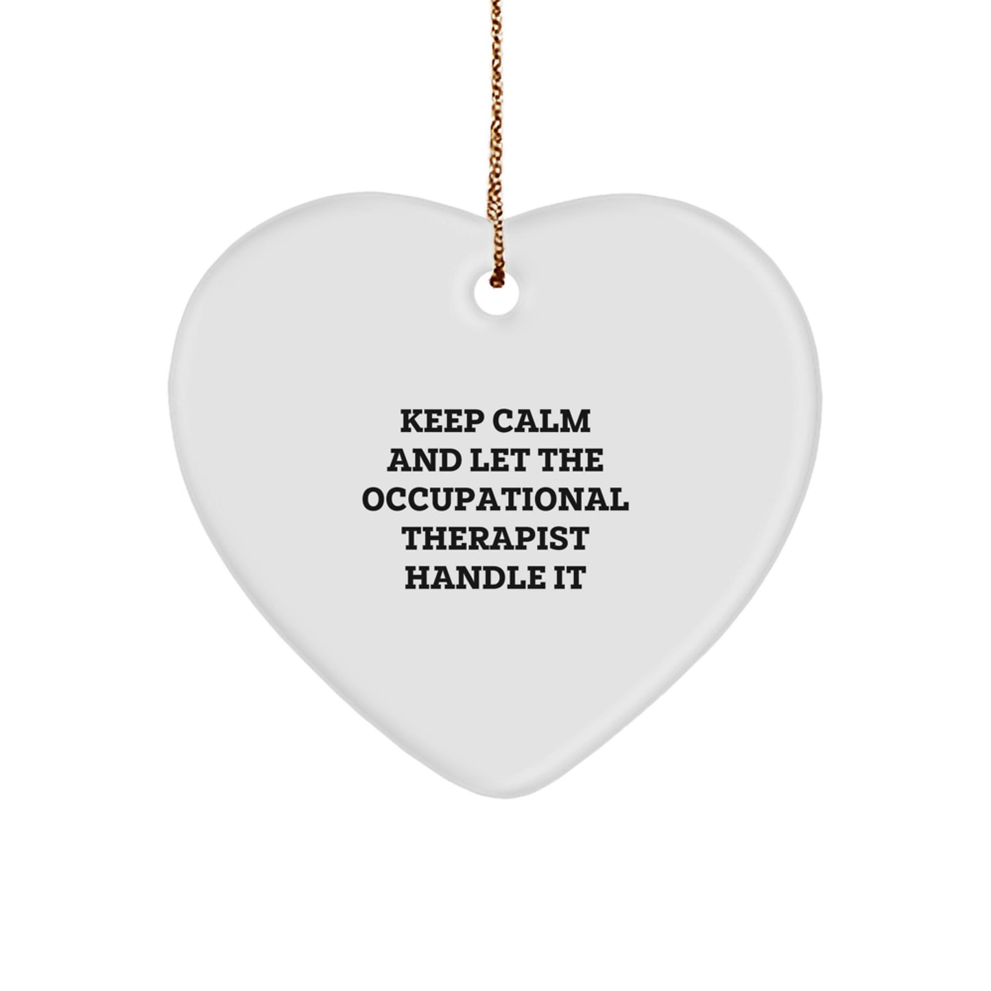 Funny Occupational Therapist Heart Ornament Gifts from Friends, Coworkers, or Family for Christmas Unique Presents - Image 1