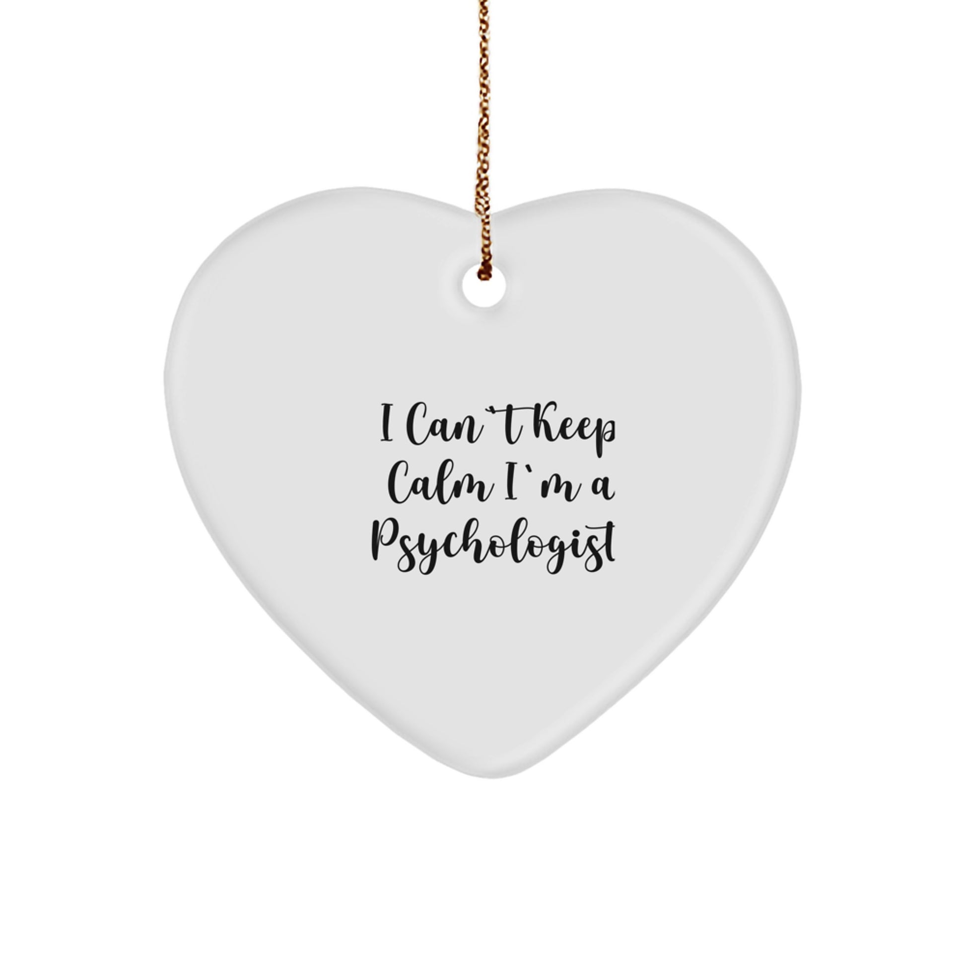 Funny Psychologist Heart Ornament Gifts from Men to Family with Christmas Unique Presents - Image 1