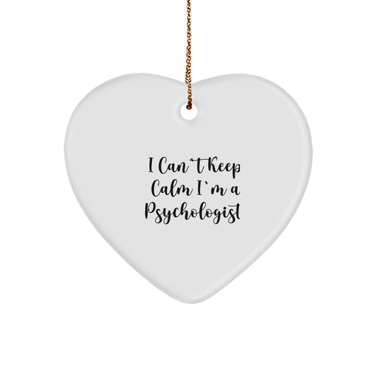 Funny Psychologist Heart Ornament Gifts from Men to Family with Christmas Unique Presents - Image 1