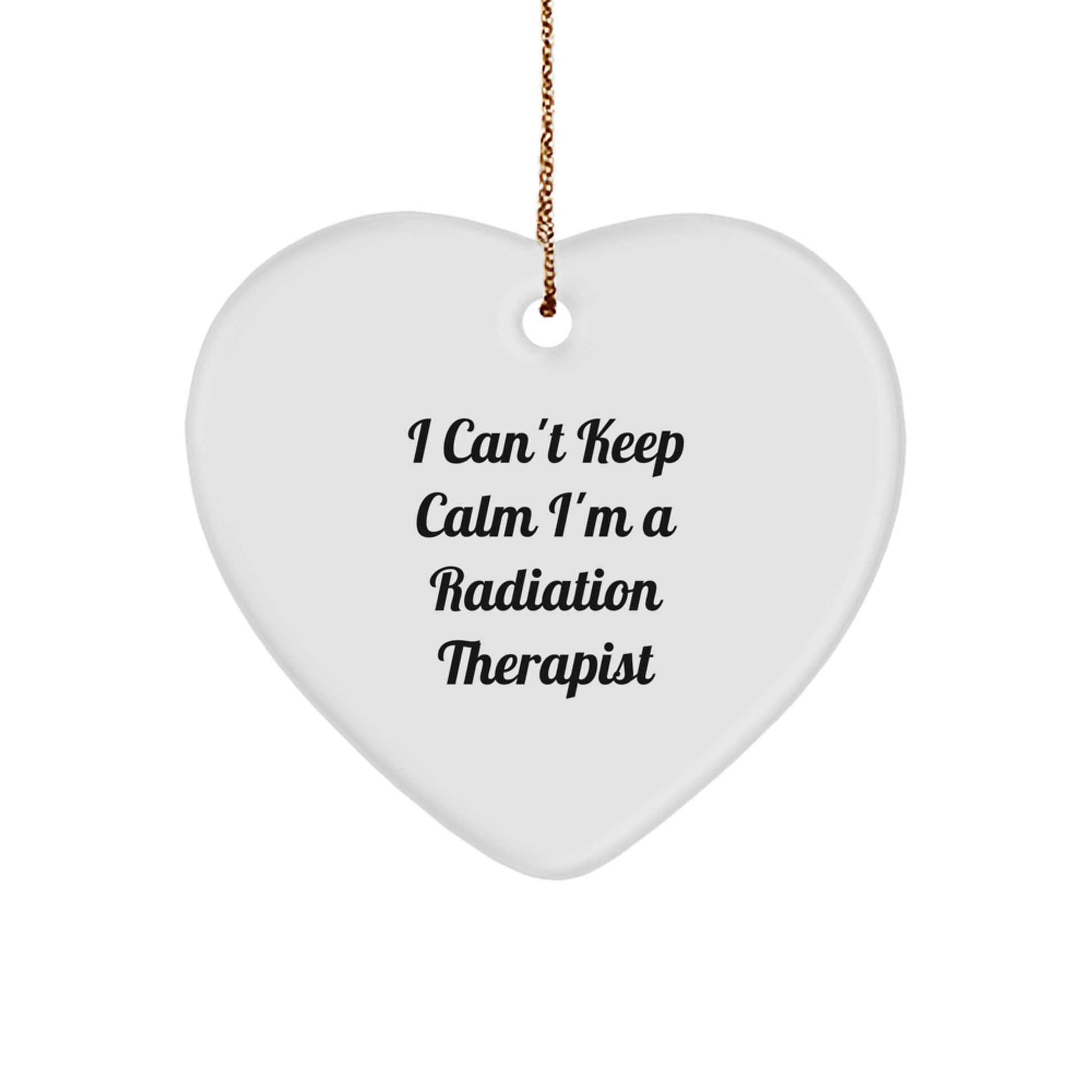 Funny Radiation Therapist Heart Ornament Gifts from Friends and Family for Christmas Unique Presents - Image 1