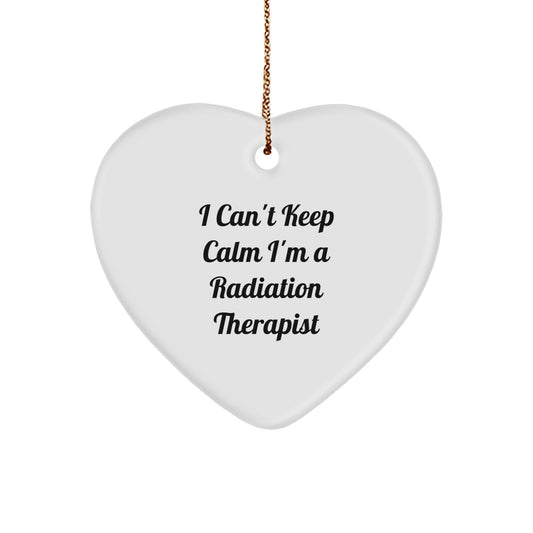 Funny Radiation Therapist Heart Ornament Gifts from Friends and Family for Christmas Unique Presents - Image 1
