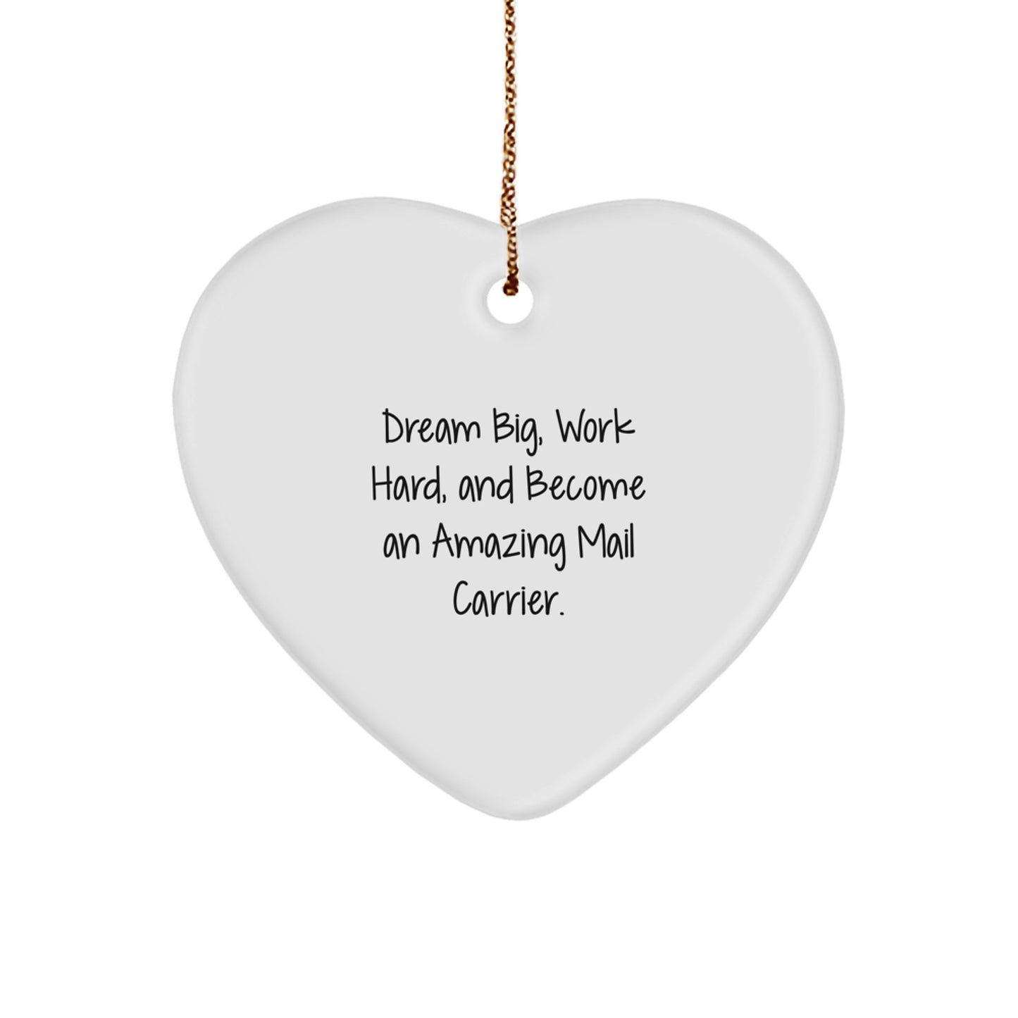 Inspiring Mail Carrier Gifts from Friends and Family on Christmas Unique Inspirational Heart Ornament - Image 1