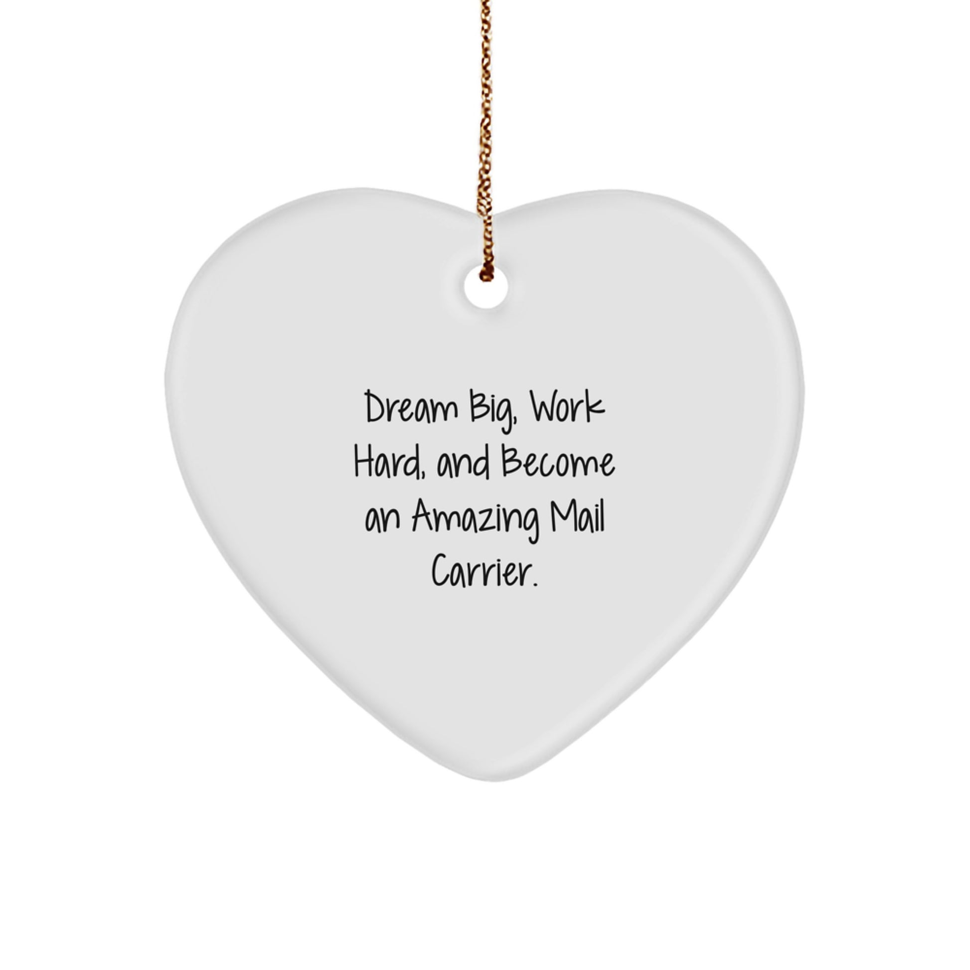 Inspiring Mail Carrier Gifts from Friends and Family on Christmas Unique Inspirational Heart Ornament - Image 1