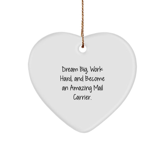 Inspiring Mail Carrier Gifts from Friends and Family on Christmas Unique Inspirational Heart Ornament - Image 1