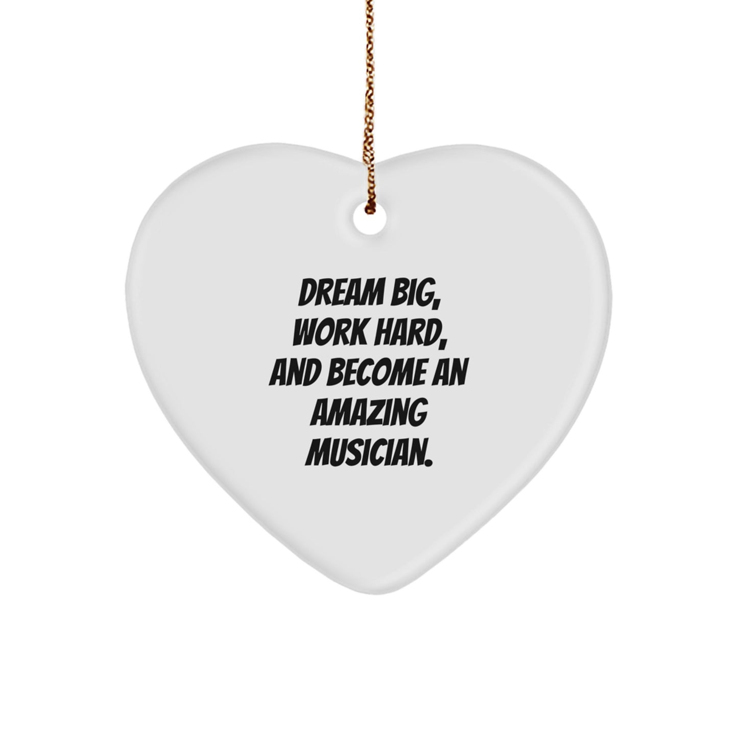 Inspiring Musician Heart Ornament Gifts from Friends for Musician Men during Christmas Unique Gifts - Image 1