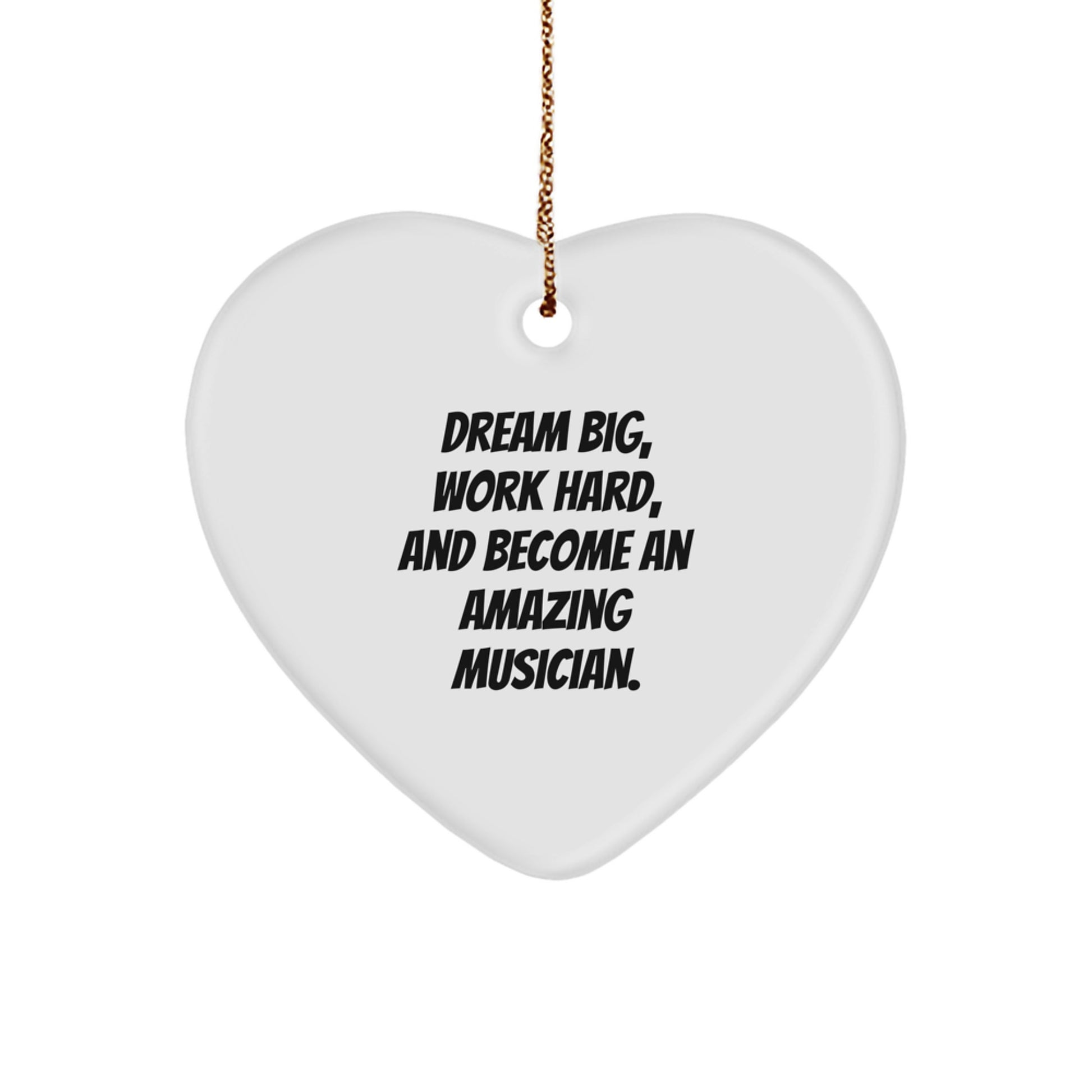 Inspiring Musician Heart Ornament Gifts from Friends for Musician Men during Christmas Unique Gifts - Image 1