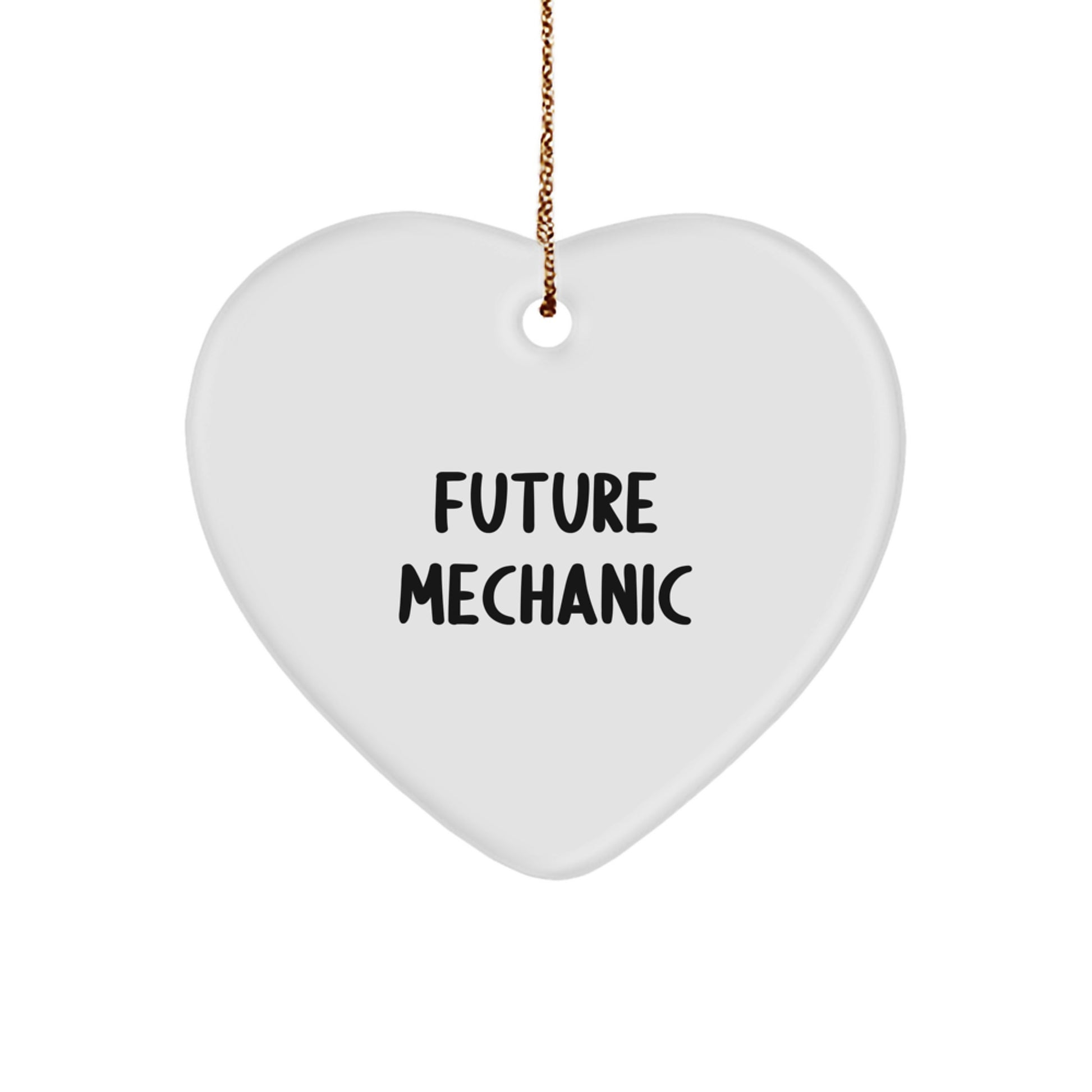 Funny Mechanic Heart Ornament Gifts from Men to Future Mechanic Friends and Family on Christmas - Image 1