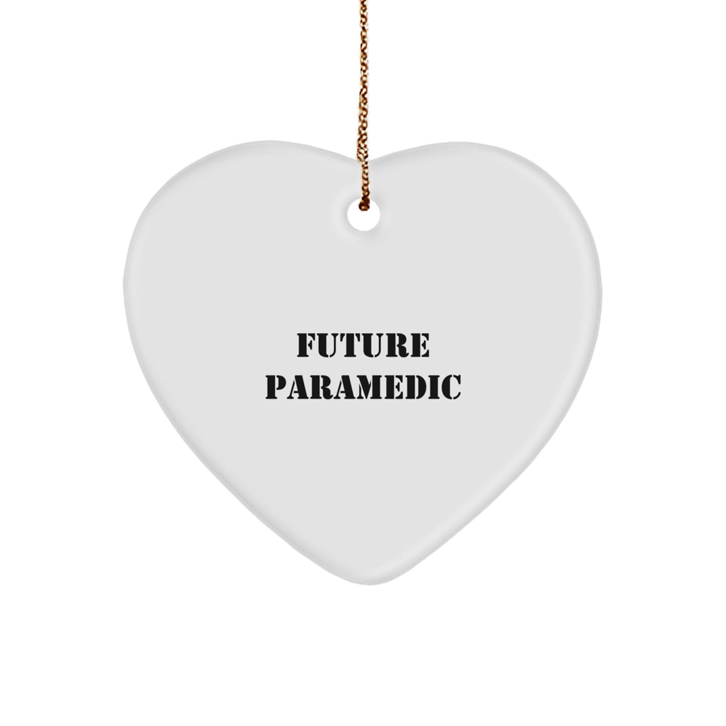 Future Rescue Worker's Heartfelt Christmas Unique Gift, 'May the Future Be Bright', Rescue Worker Gifts from Friends to Future Rescue Workers, Heart Ornament - Image 1
