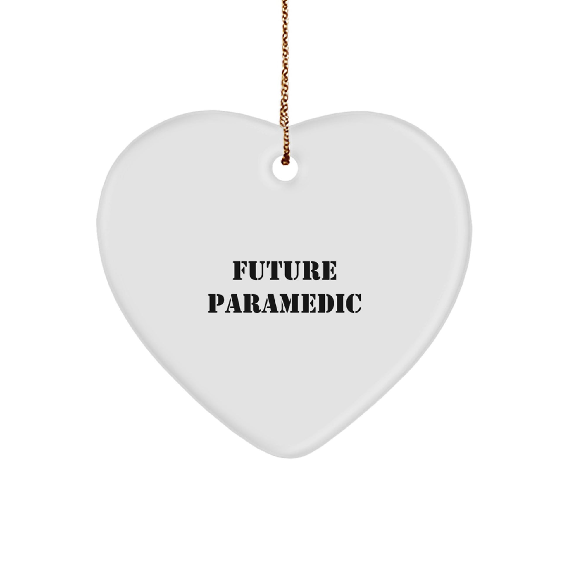 Future Rescue Worker's Heartfelt Christmas Unique Gift, 'May the Future Be Bright', Rescue Worker Gifts from Friends to Future Rescue Workers, Heart Ornament - Image 1