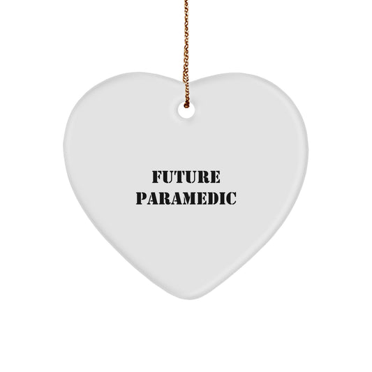Future Rescue Worker's Heartfelt Christmas Unique Gift, 'May the Future Be Bright', Rescue Worker Gifts from Friends to Future Rescue Workers, Heart Ornament - Image 1