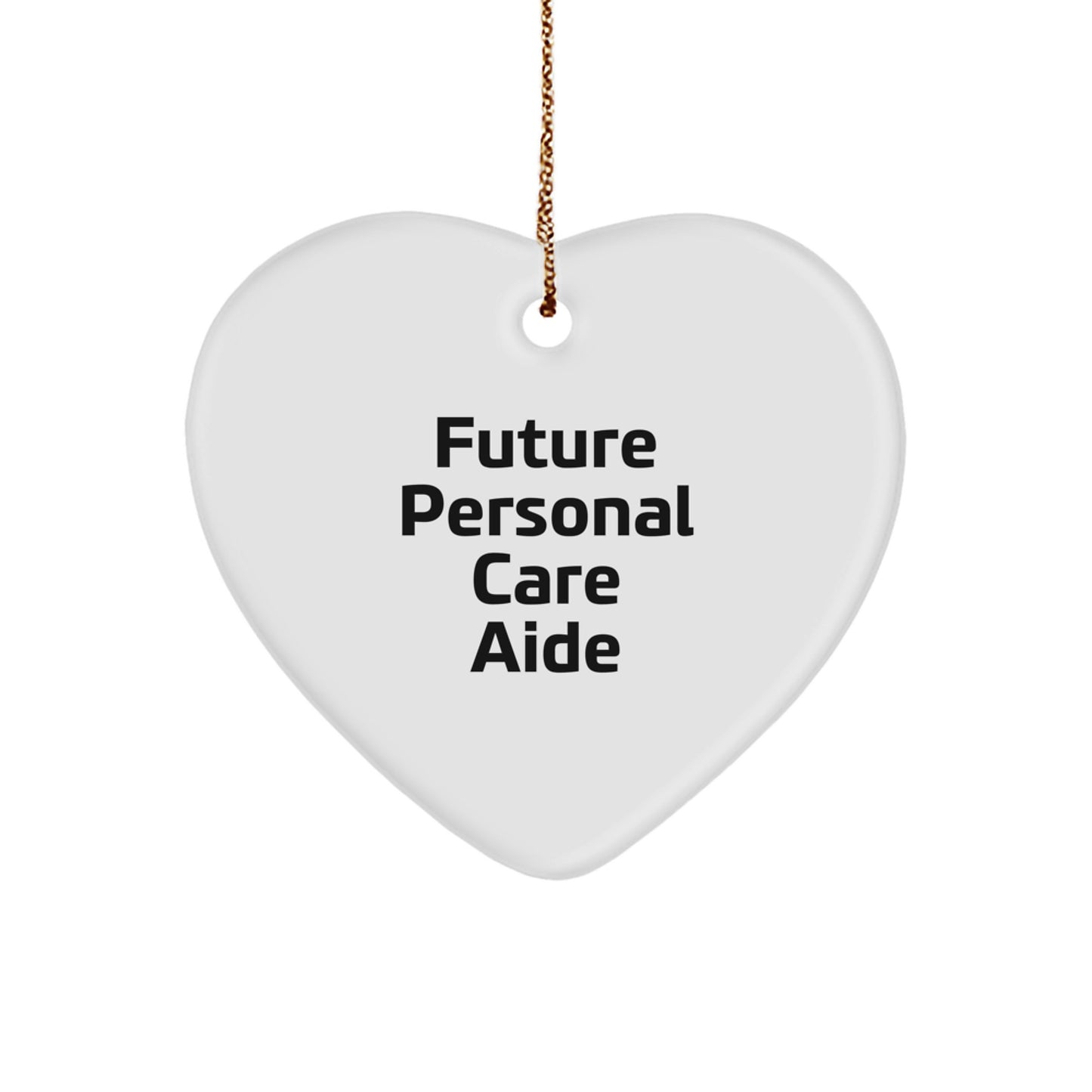 Funny Personal Care Aide Gifts, Heart Ornament for Future Personal Care Aide, Christmas Unique Gifts from Friends, Gifts for Personal Care Aide - Image 1