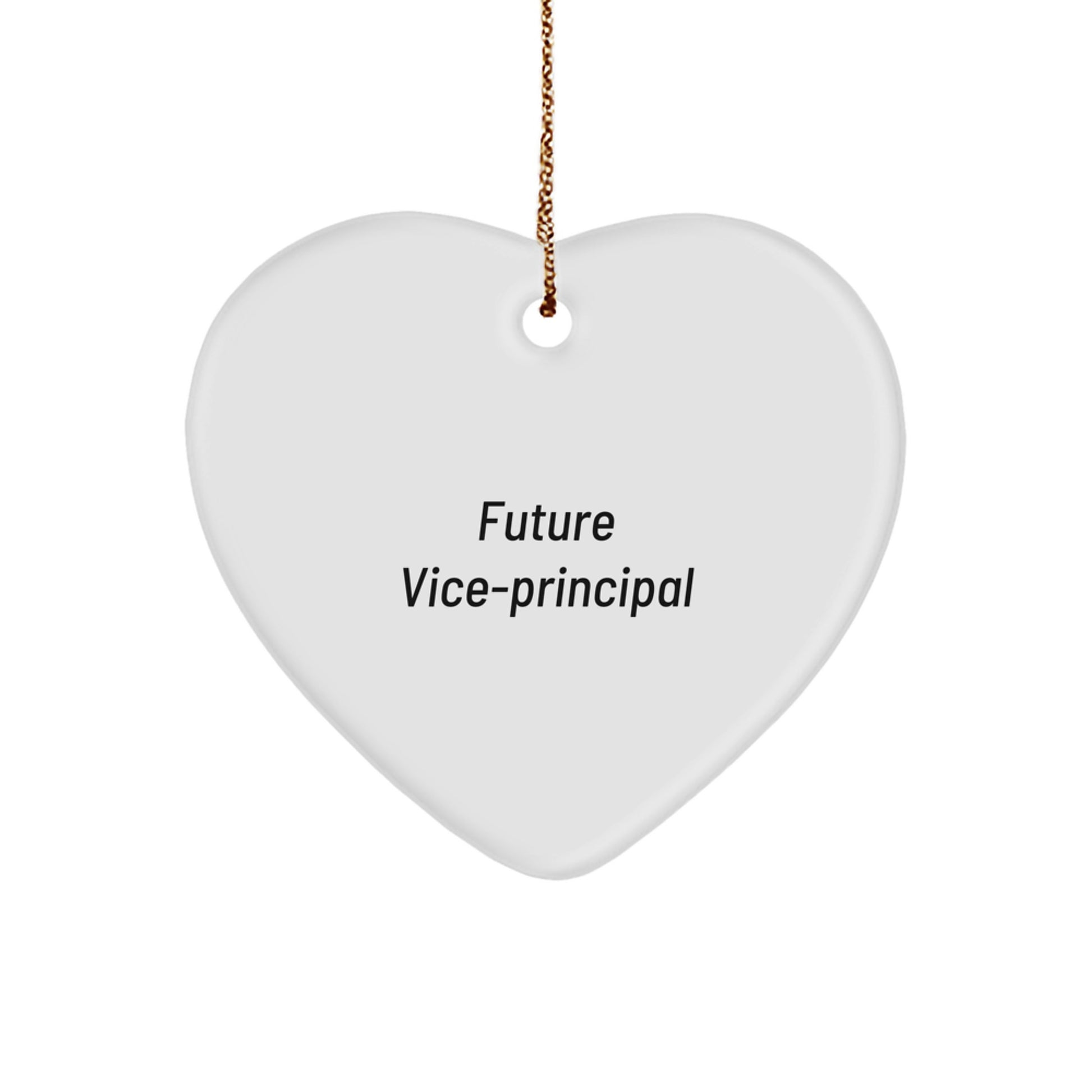 Funny Vice-Principal Heart Ornament Gifts from Friends for Future Vice-Principal, Inspirational Quote, Christmas Unique Gifts - Image 1