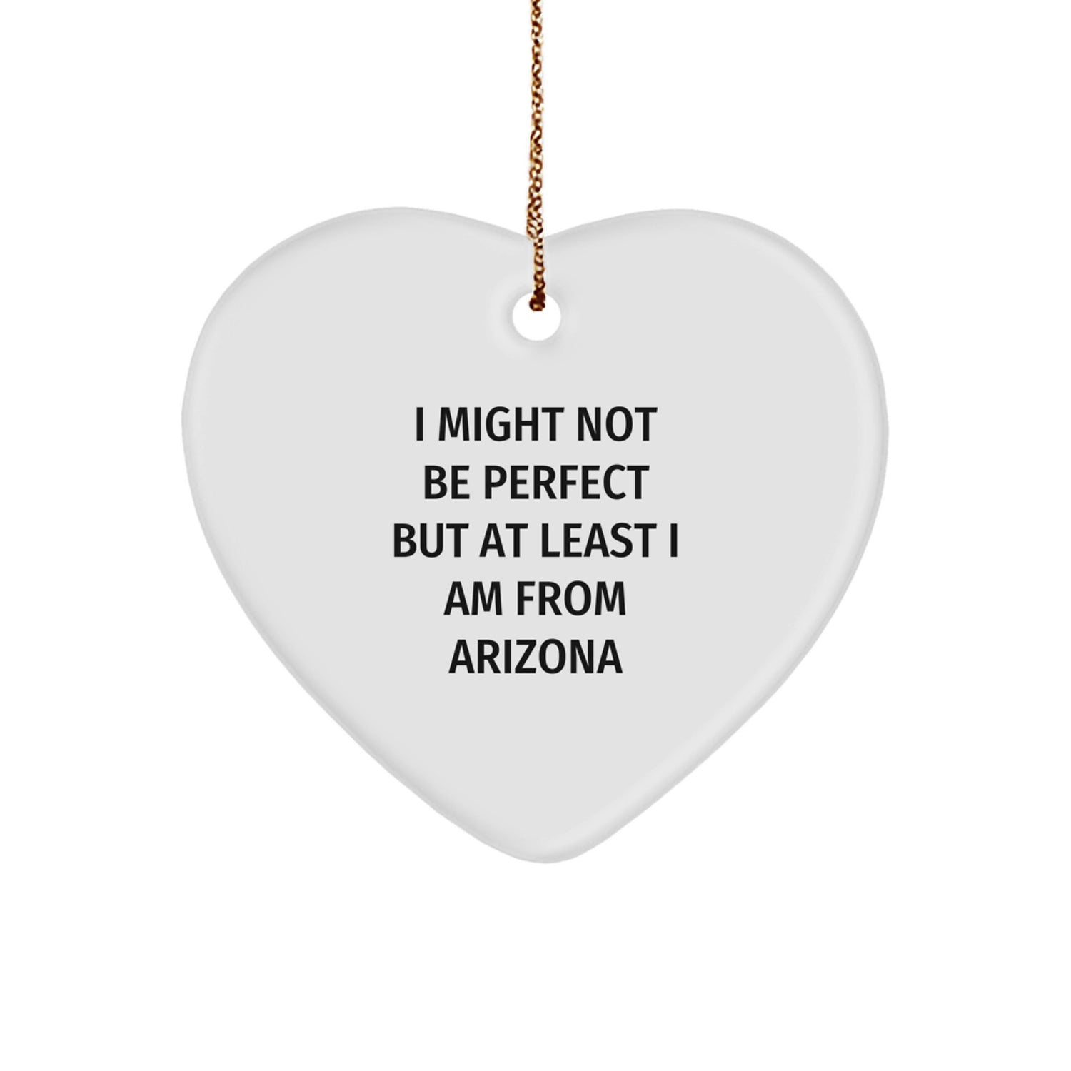 Funny Arizona Heart Ornament Gifts from Friends for Arizona Men Women Family - Image 1