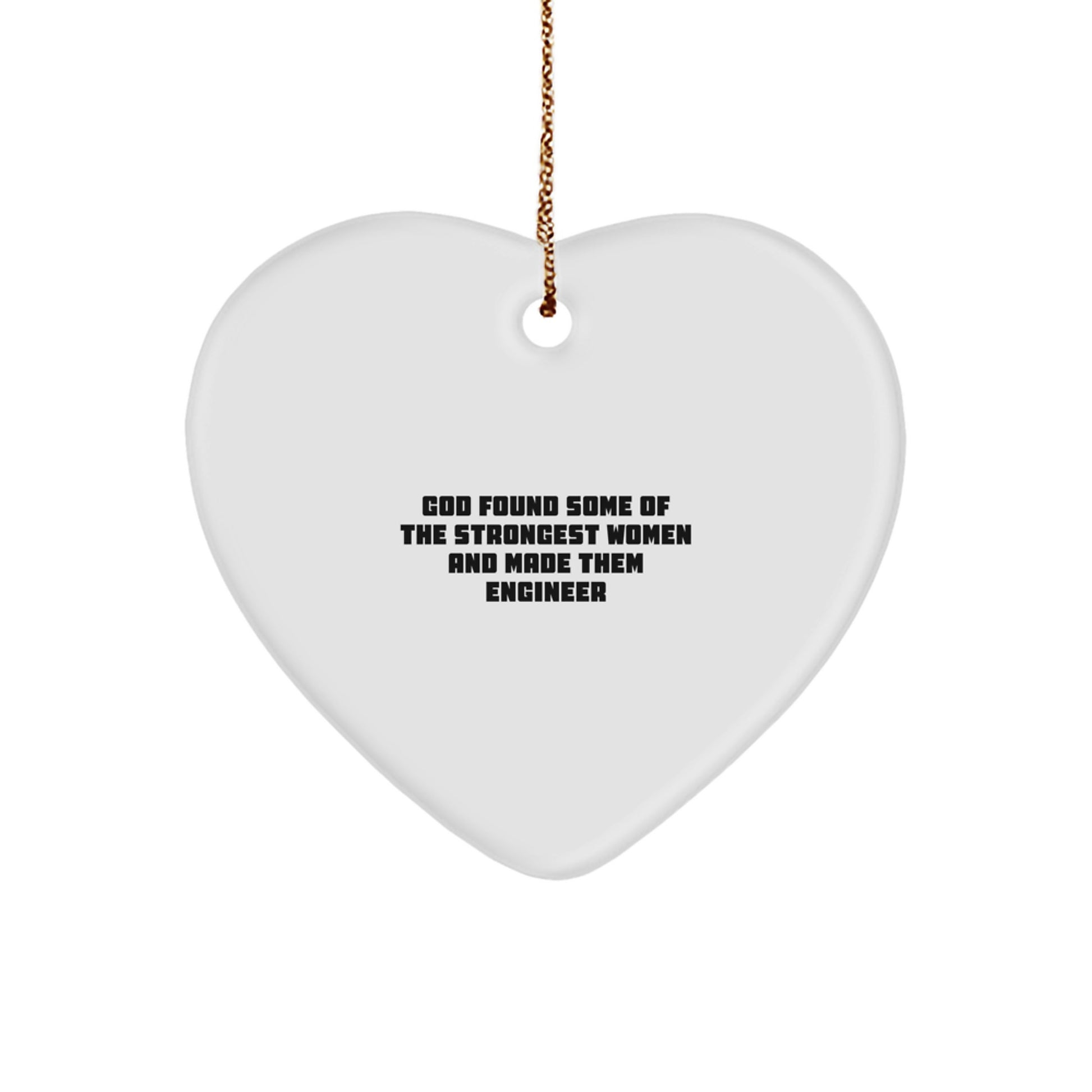 Funny Engineer Heart Ornament Gifts from Men Women Coworkers Family to Engineer Men Women Friends Coworkers Family Christmas Unique Gifts - Image 1