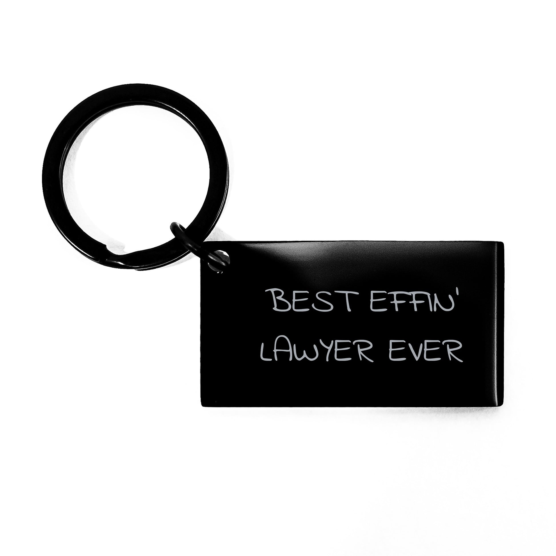 Funny Lawyer Keychain Gifts from Men to Best Effin' Lawyer Ever, Unique Christmas Keychain for Lawyer Friends, Stainless Steel Keychain - Image 1