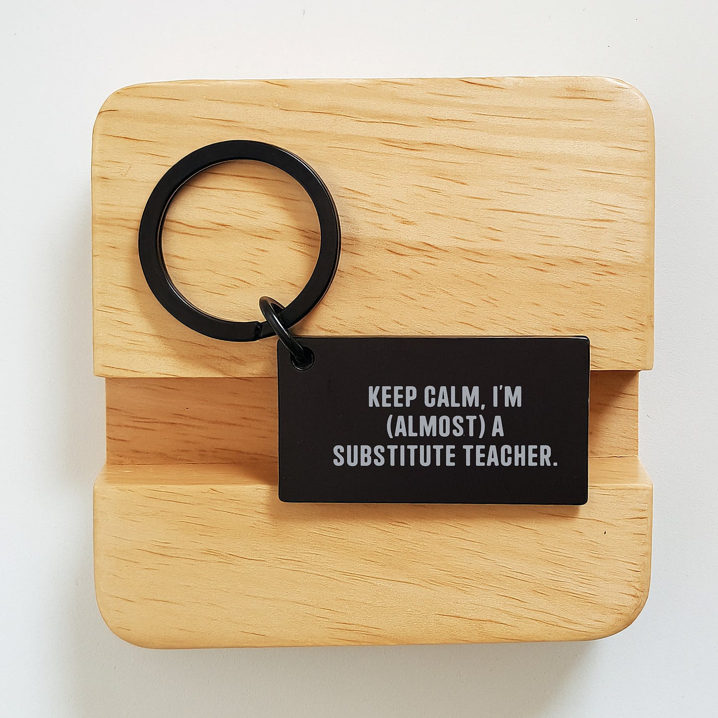 Funny Substitute Teacher Keychain Gifts from Friends, Perfect for Christmas Unique Gifts for Substitute Teacher, Keychain, Gift for Men, Women, or Coworkers, Inspirational - Image 2