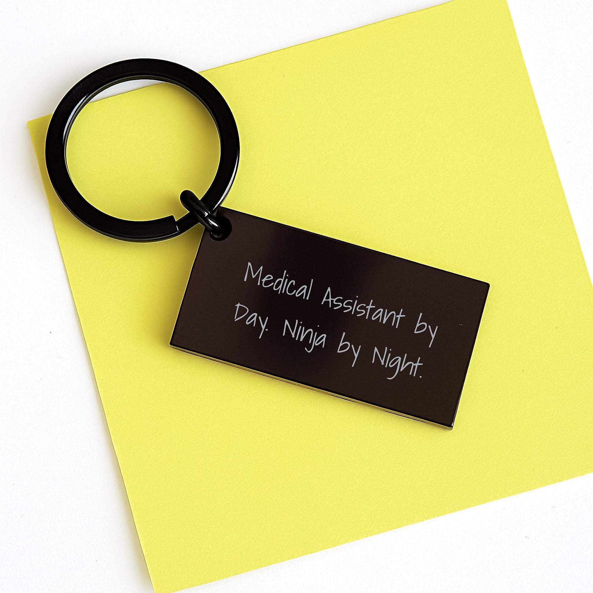 Medical Assistant Ninja Keychain, Funny Quote Gifts from Friends to Medical Assistants, Birthday Unique Gifts for Medical Assistant - Image 2