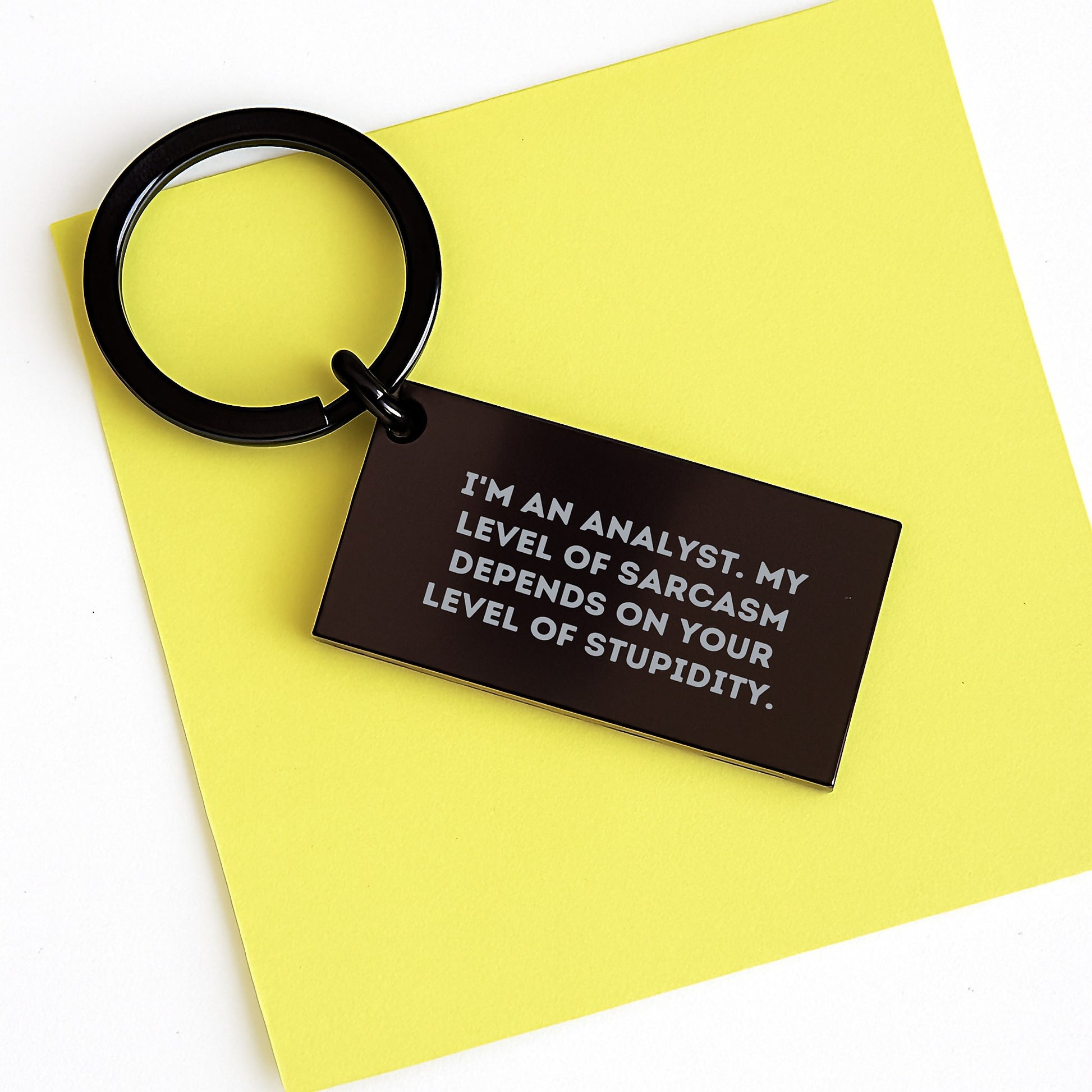 Funny Analyst Gifts, I'm An Analyst, Keychain, Birthday Unique Presents, Gifts from Friends for Analyst, Funny Quote Keychain, Analyst Keychain Gift - Image 3