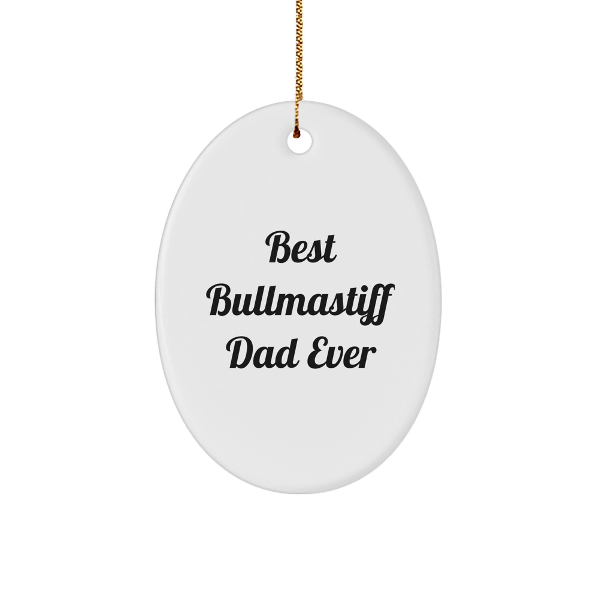 Funny Bullmastiff Dog Gifts from Dad to Best Bullmastiff Dad Ever for Christmas - Image 1