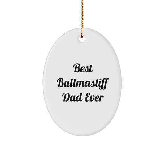 Funny Bullmastiff Dog Gifts from Dad to Best Bullmastiff Dad Ever for Christmas - Image 1