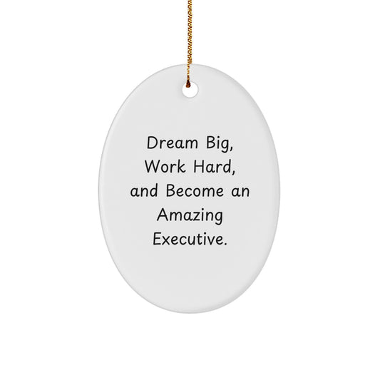 Executive Oval Ornament - Gifts from Friends for Executive, Inspirational, Christmas Unique Gifts, Oval Ornament, Gifts for Executive - Image 1