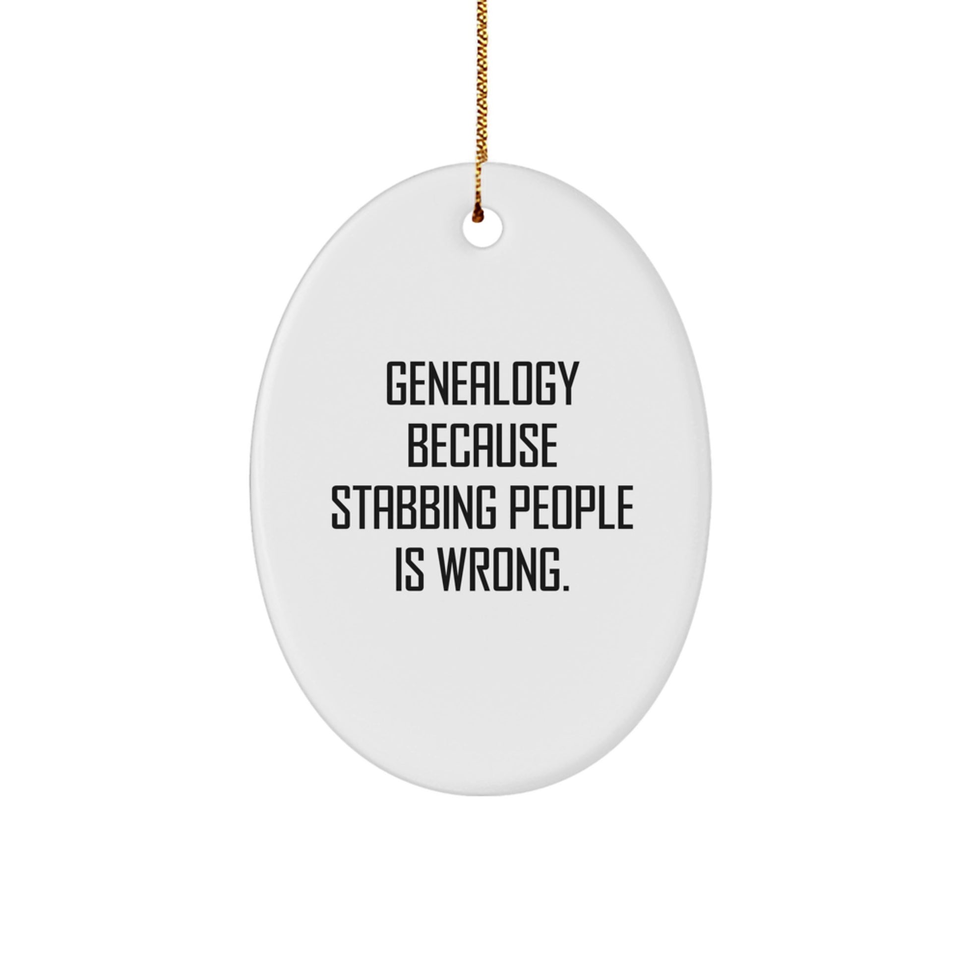 Funny Family Genealogy Oval Ornament Gifts from Men to Genealogy Enthusiasts this Christmas - Image 1