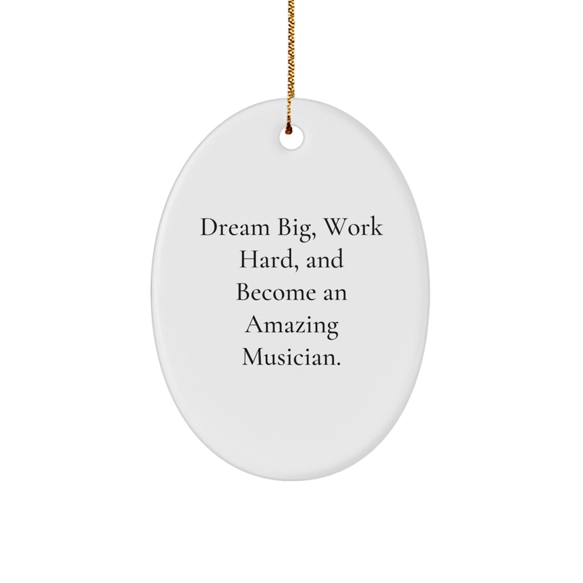 Funny Musician Oval Ornament Gift from Family for Musician Christmas Unique Gifts - Image 1