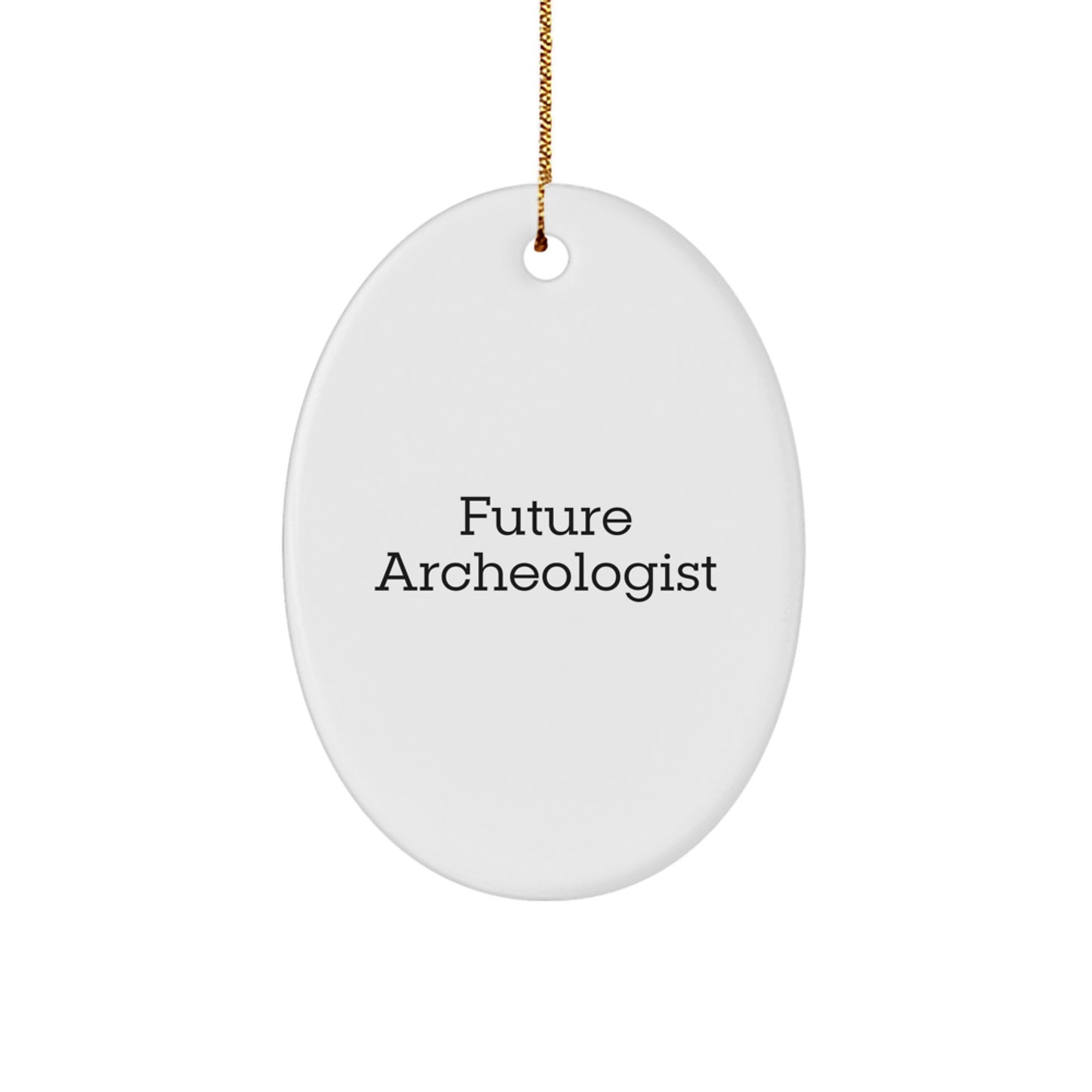Funny Future Archeologist Oval Ornament Gifts from Family for Christmas - Image 1