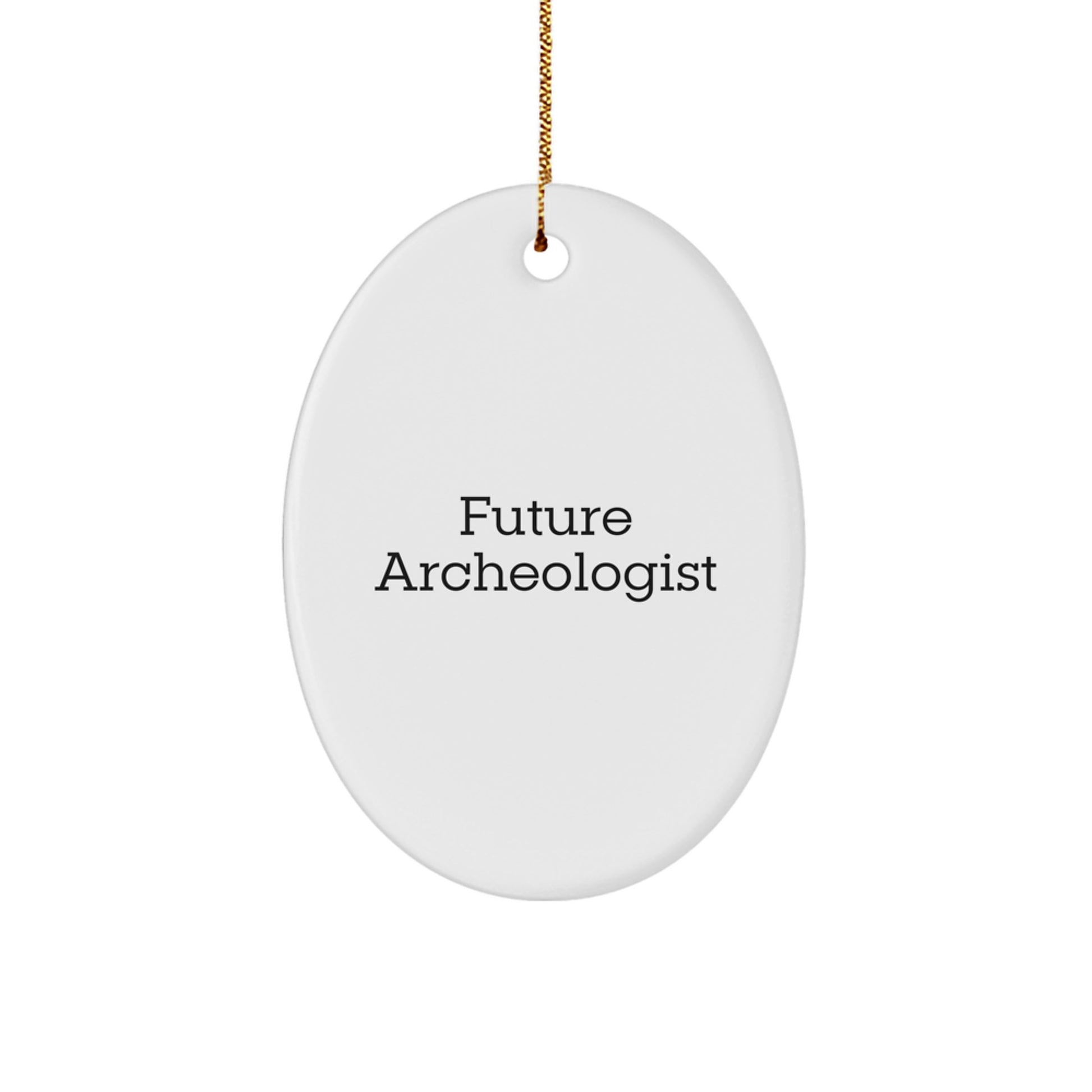 Funny Future Archeologist Oval Ornament Gifts from Family for Christmas - Image 1