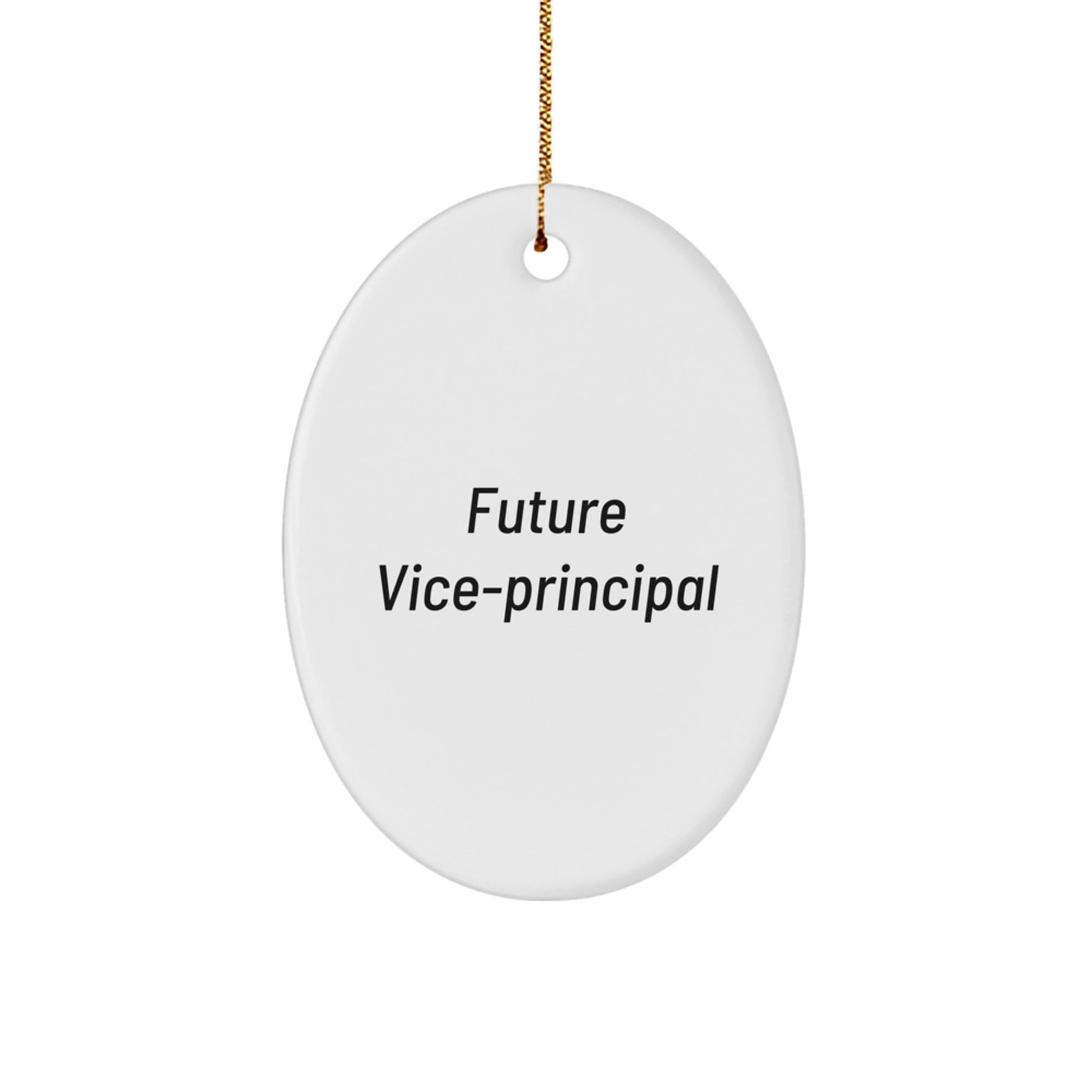 Funny Vice-Principal Quotes Oval Ornament, Gifts from Friends, for Vice-Principal, Unique Christmas Unique Gifts, Oval Decor - Image 1