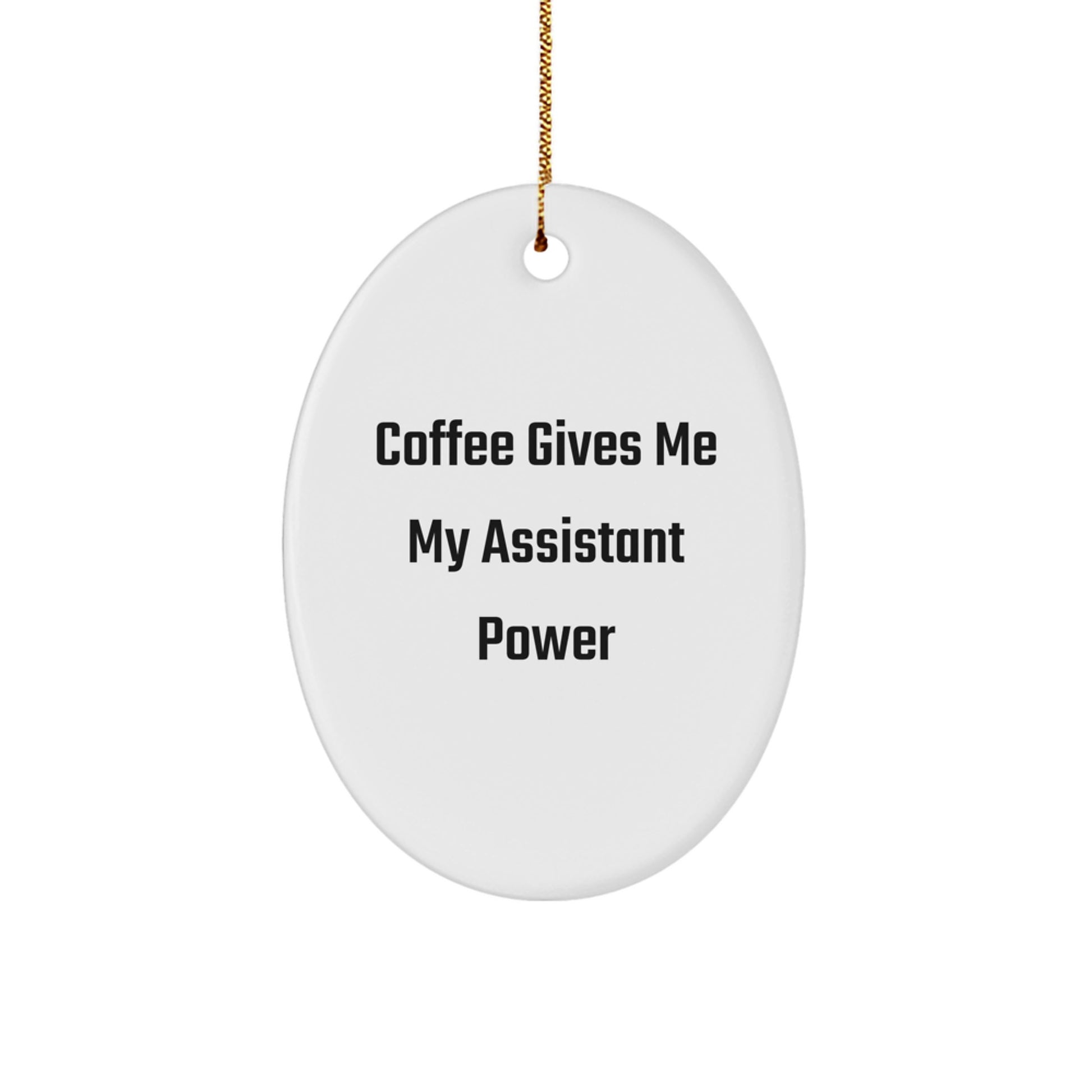 Funny Oval Ornaments for Assistant Enthusiasts Gifts from Friends and Family - Christmas Unique Gifts - Image 1