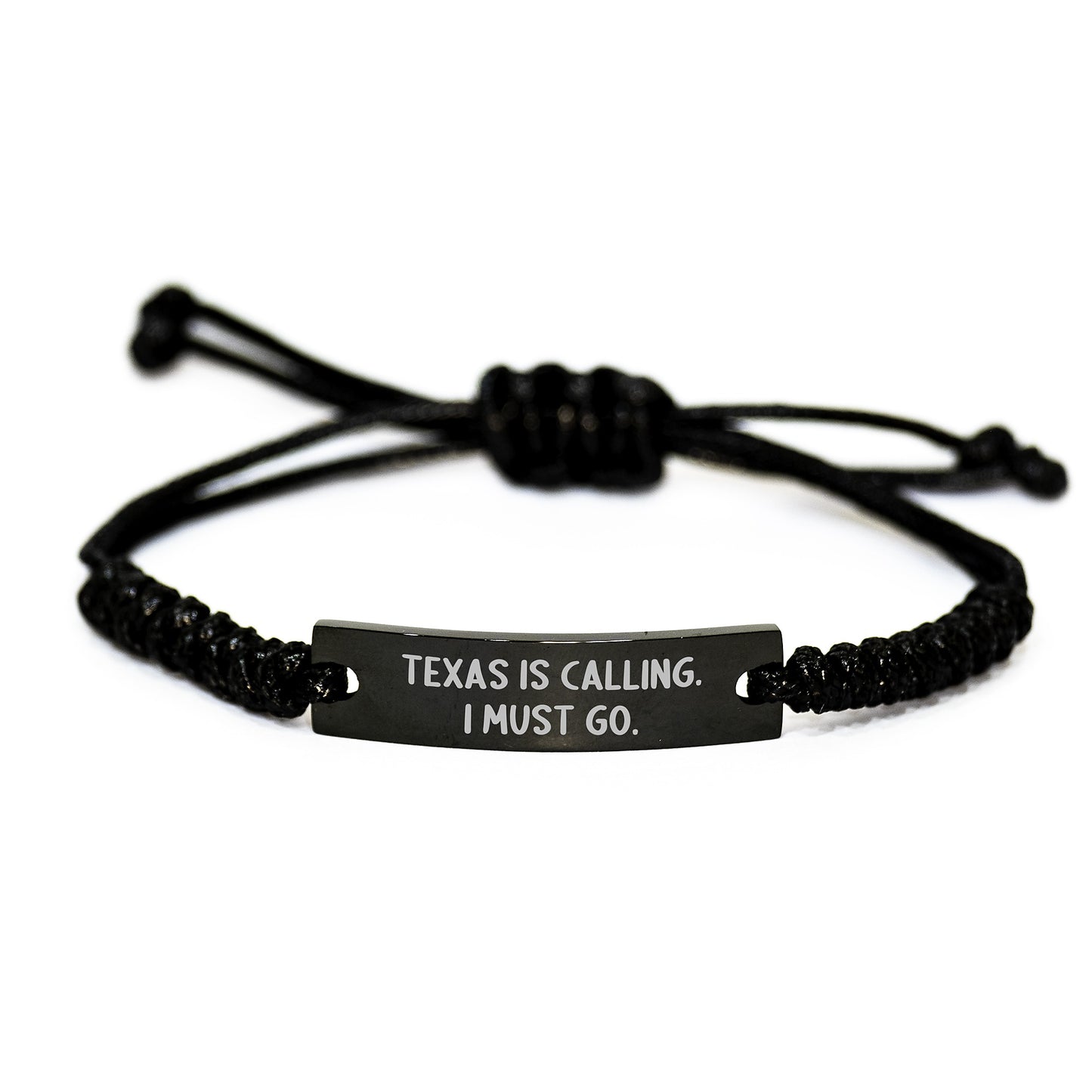 Texas Rope Bracelets Funny Quote Gifts for Men and Women from Friends and Family - Texas Is Calling I Must Go Christmas Unique Gifts - Image 1