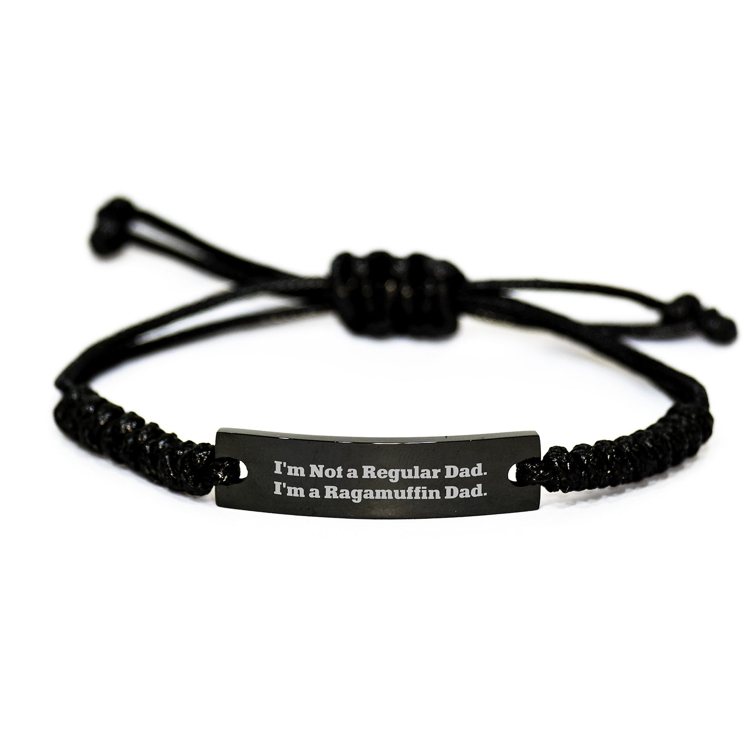 Unique Ragamuffin Cat Rope Bracelet Gifts for Dad Christmas Memorable Presents from Men - Image 1