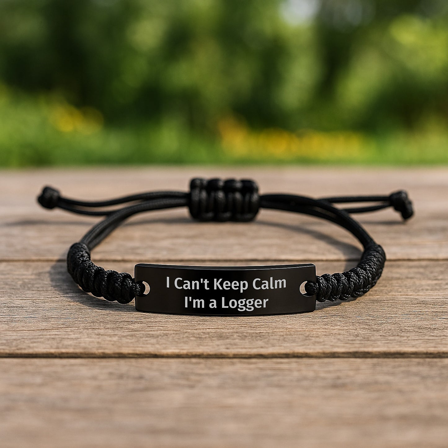 Funny Logger Rope Bracelet Gifts from - Men Women Friends for I Cant Keep Calm I'm A Logger Christmas - Image 2