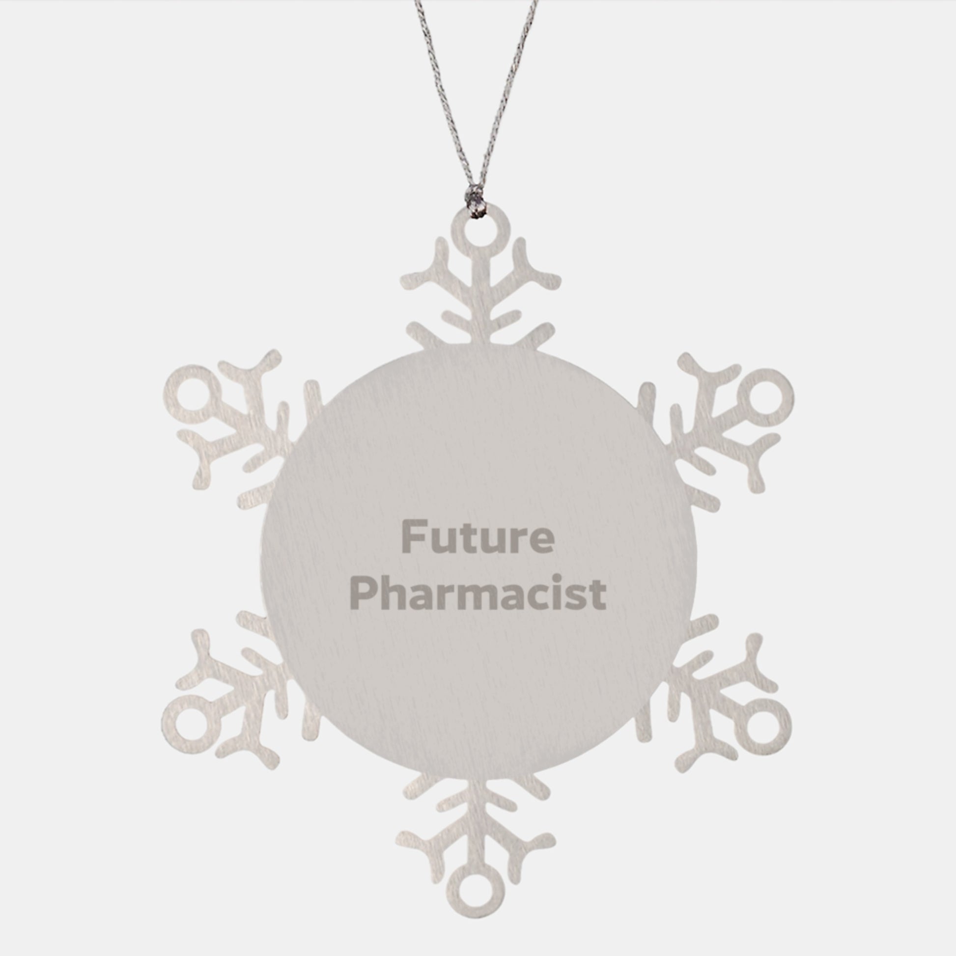 Funny Pharmacist Gifts from Men to Future Pharmacist Snowflake Ornament Christmas Unique Presents - Image 1