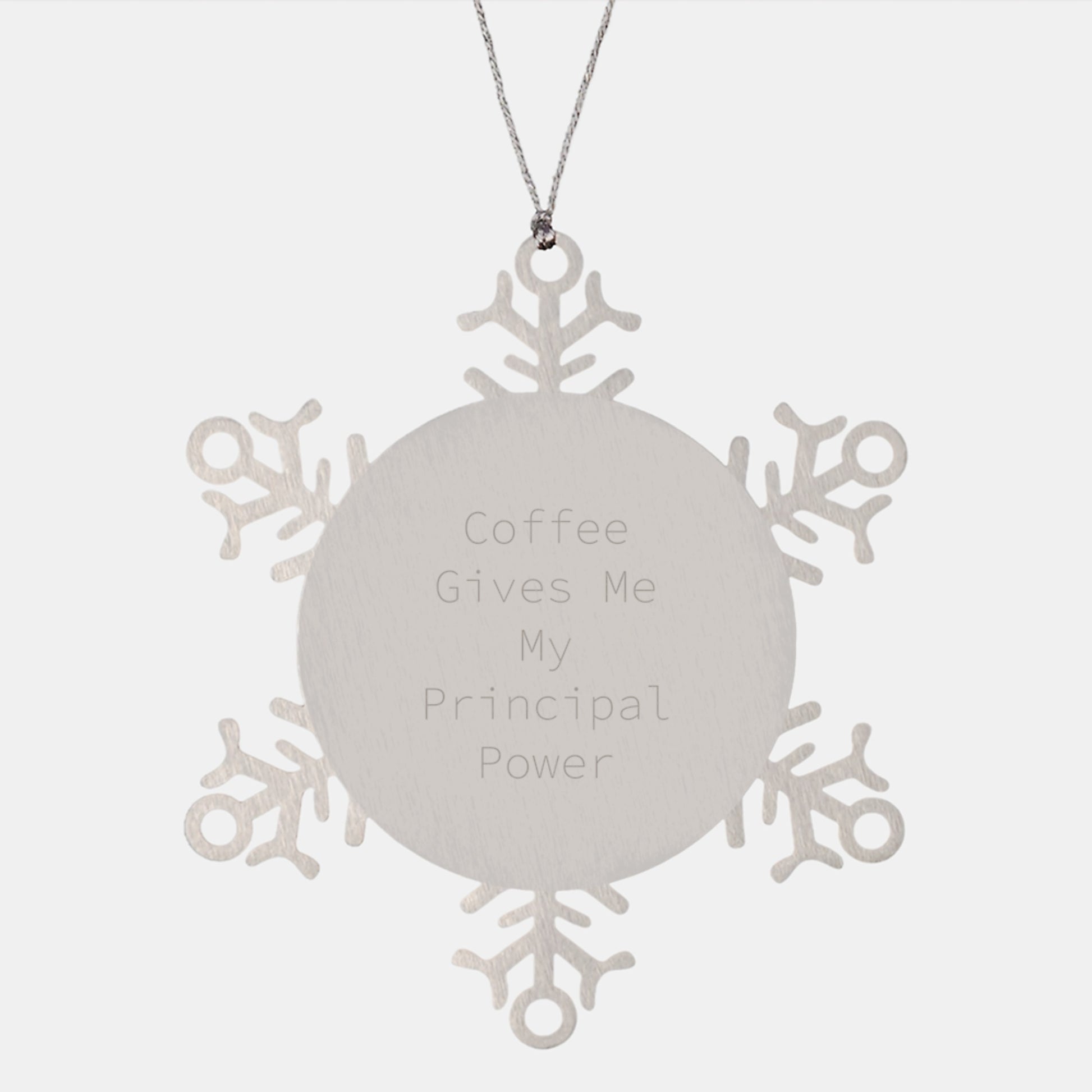 Funny Principal Gifts, Snowflake Ornaments for Christmas Unique Gifts from Friends to Men, Women, Family, and Coworkers - Image 1