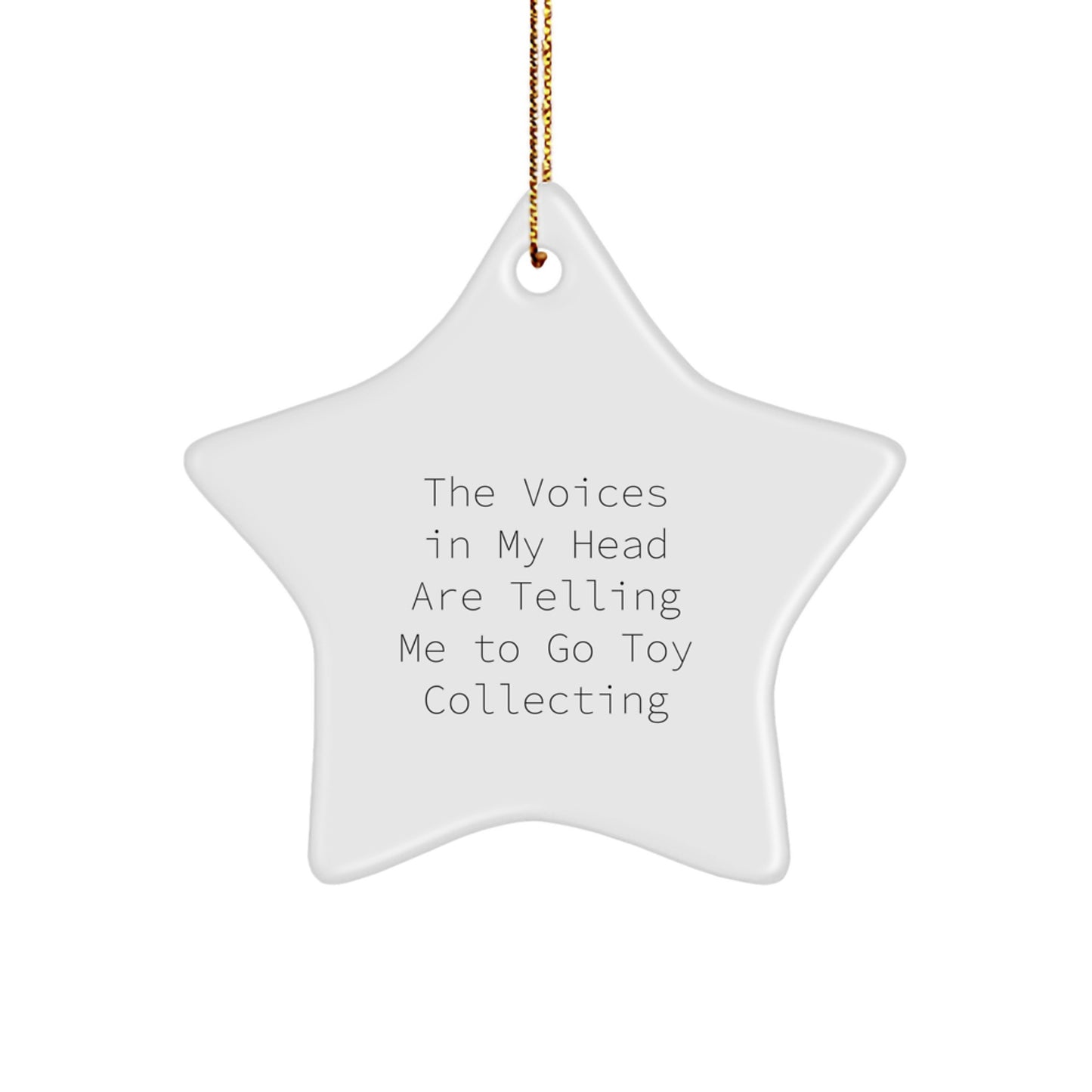 Funny Toy Collecting Gifts for Men, Star Ornament with Inspirational Quote, Durable MDF, Gifts from Friends to Family, Christmas Unique Gifts - Image 1