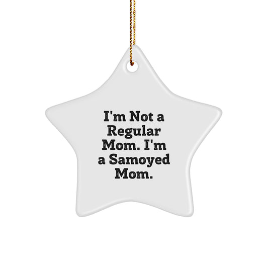 Samoyed Dog Mom's Funny Star Ornament Gifts from Friends for Christmas - Image 1