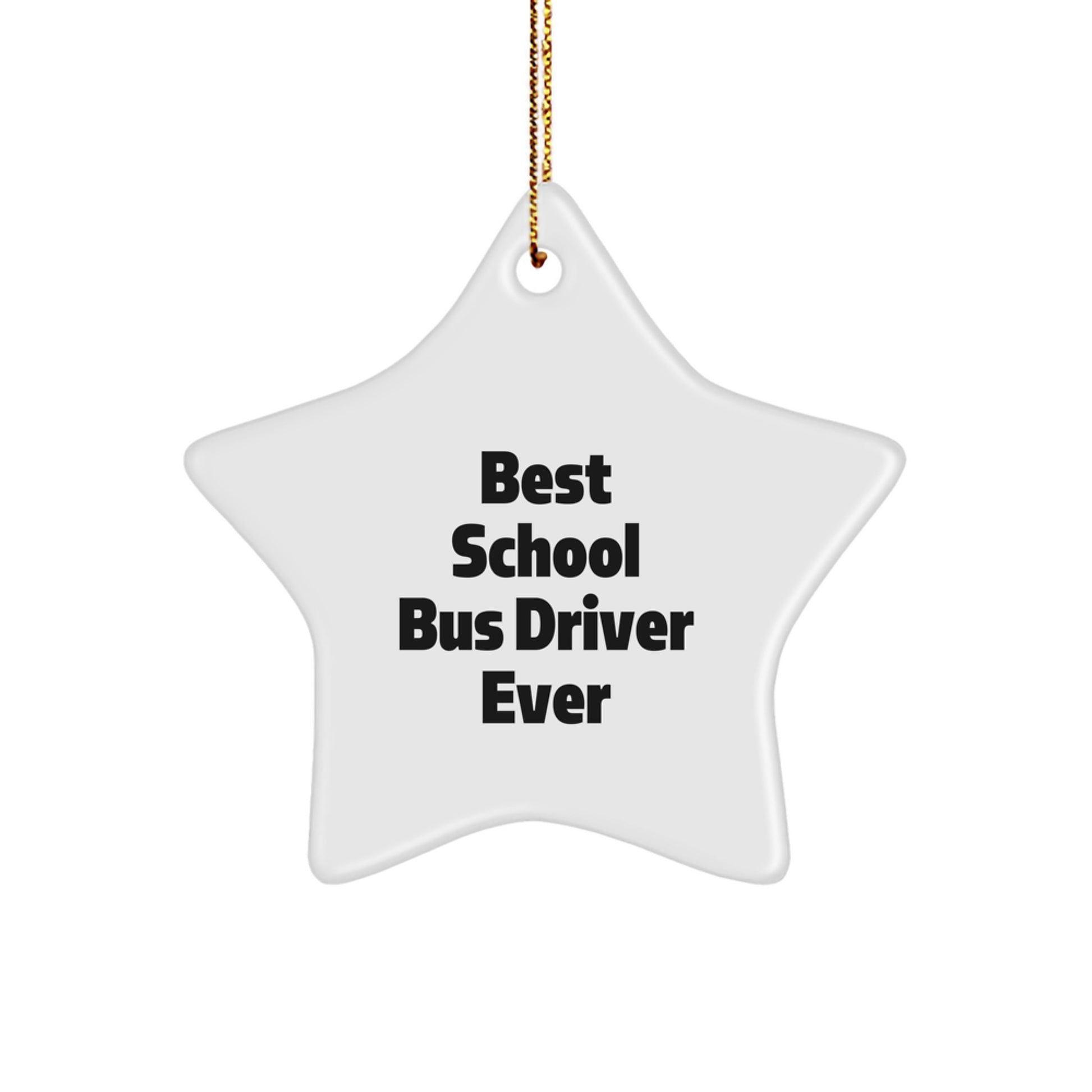Funny School Bus Driver Gifts from Friends - Best Star Ornament for School Bus Driver Men - Unique Christmas Unique Gifts for School Bus Drivers - Image 1