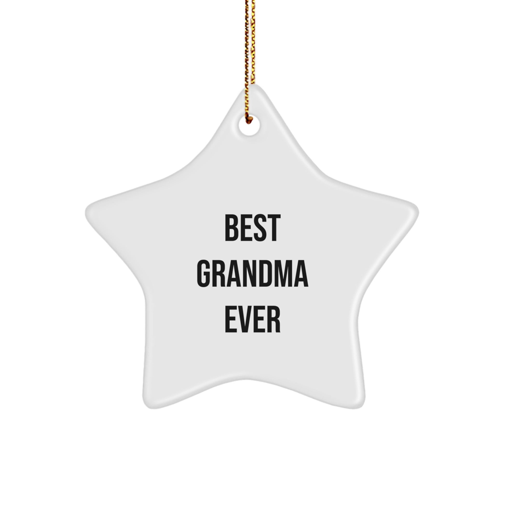 Funny Grandma Ever Gifts from Family - Star Ornament for Christmas - Image 1