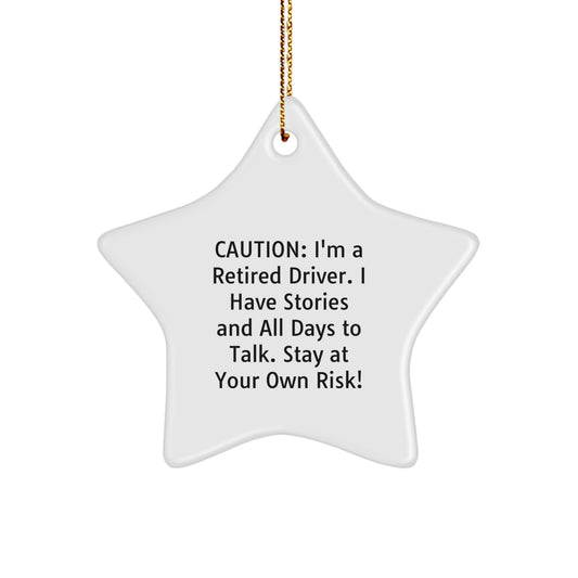 Funny Driver Star Ornament Gifts from Friends and Family for Christmas Unique - Image 1